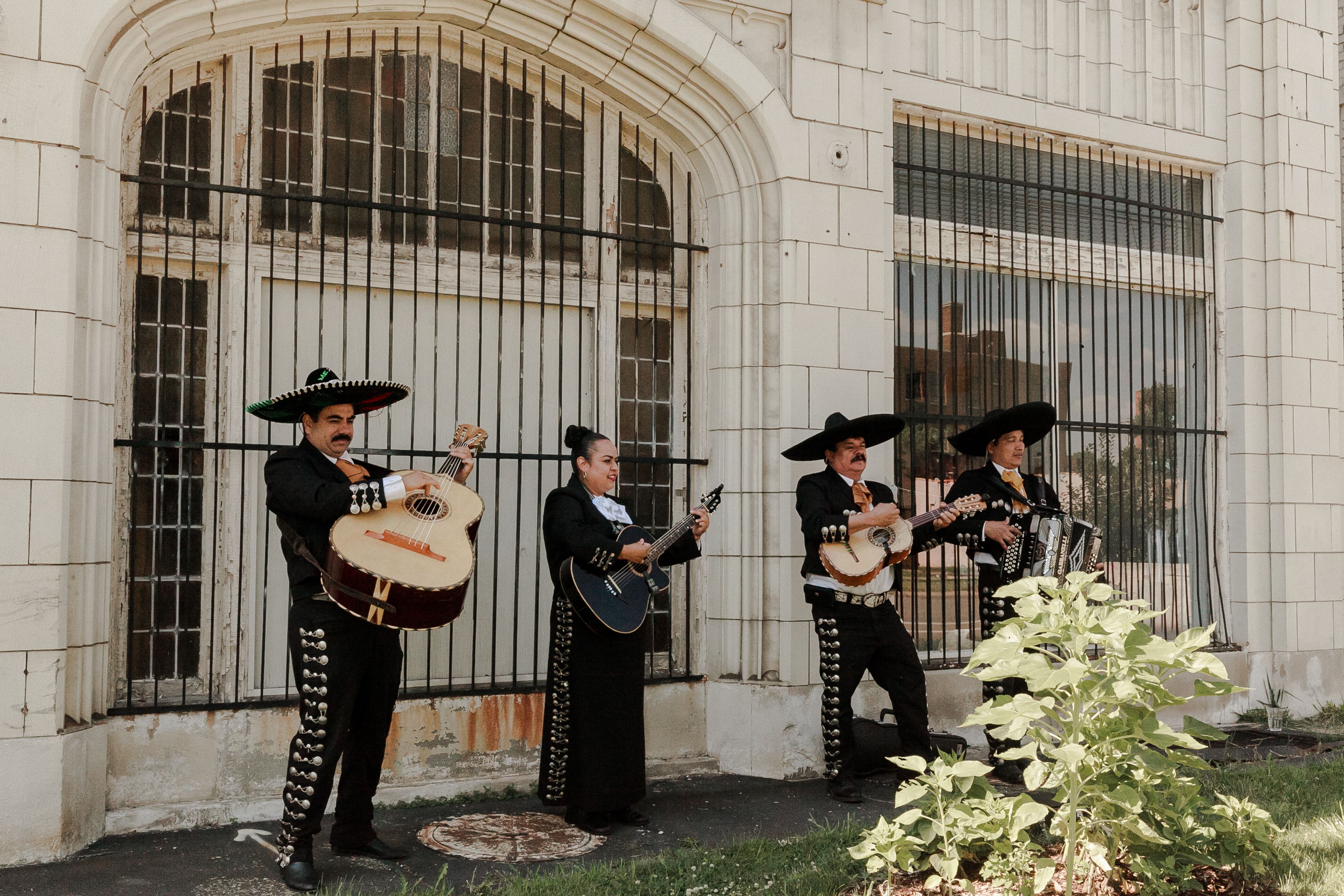 Band Of Mariachi Performers At Cocktail Hour