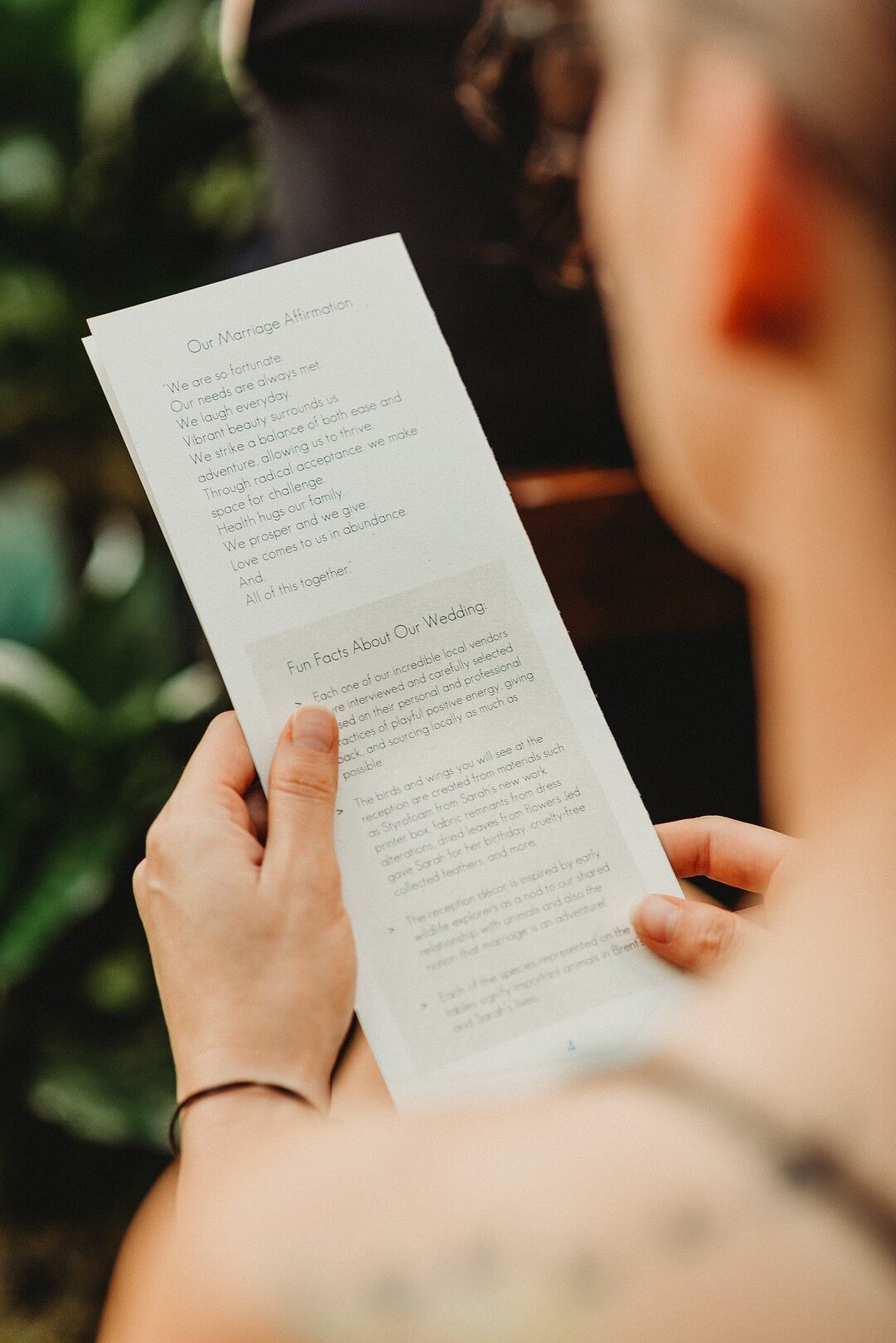 Classic, Simple Paper Ceremony Program