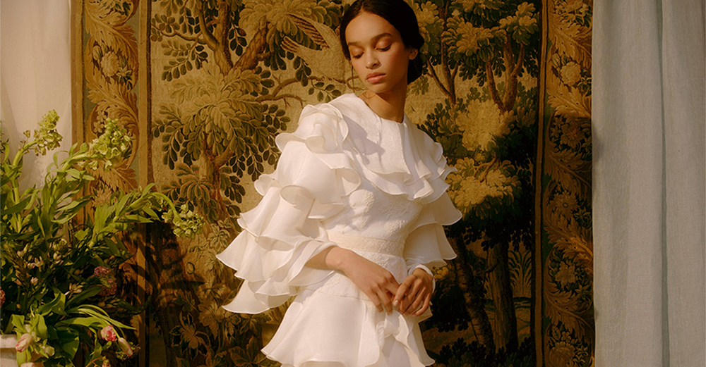 23 Ruffle Wedding Dresses That Channel A Romantic Vibe