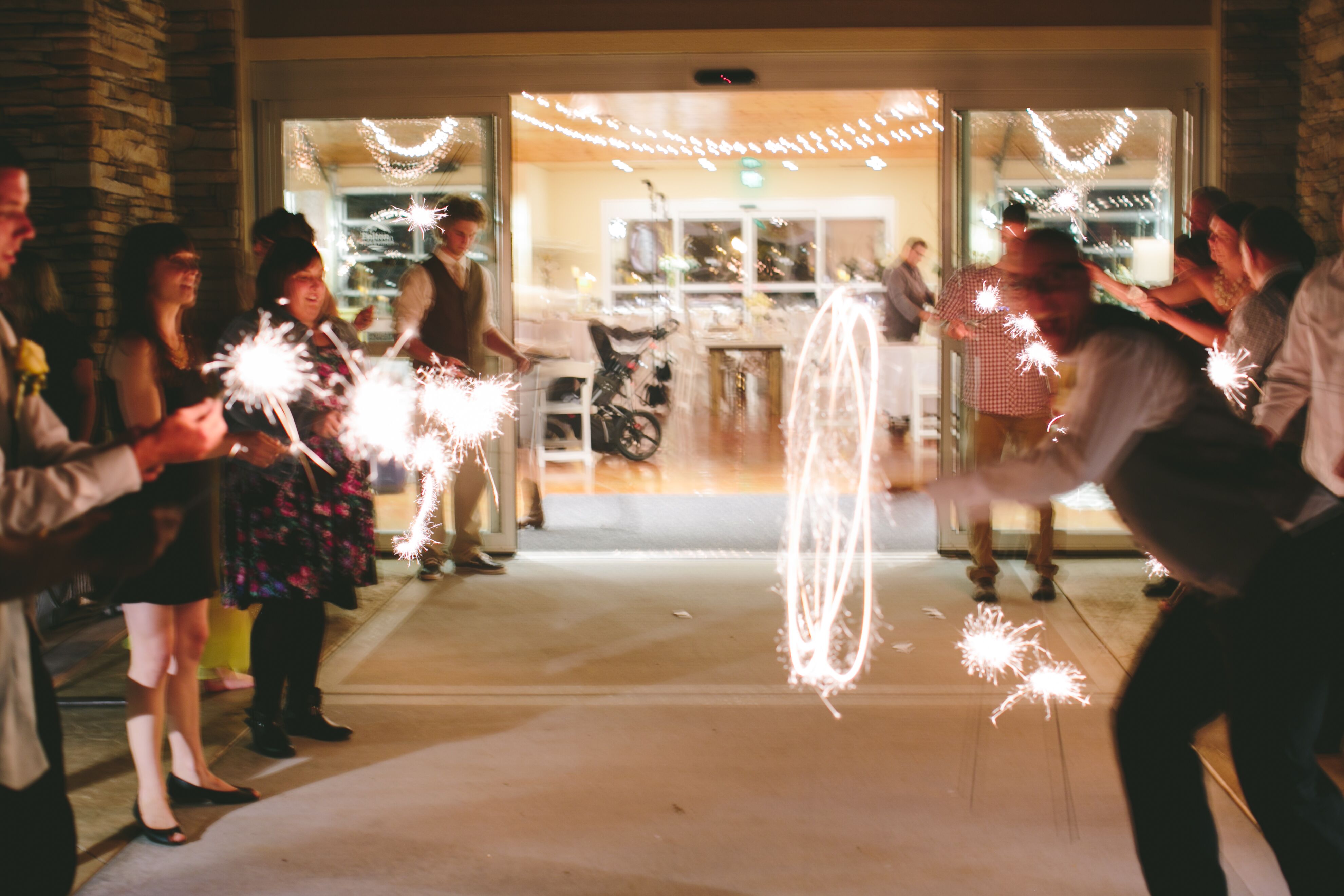 Sparkler Exit at Memorial Station