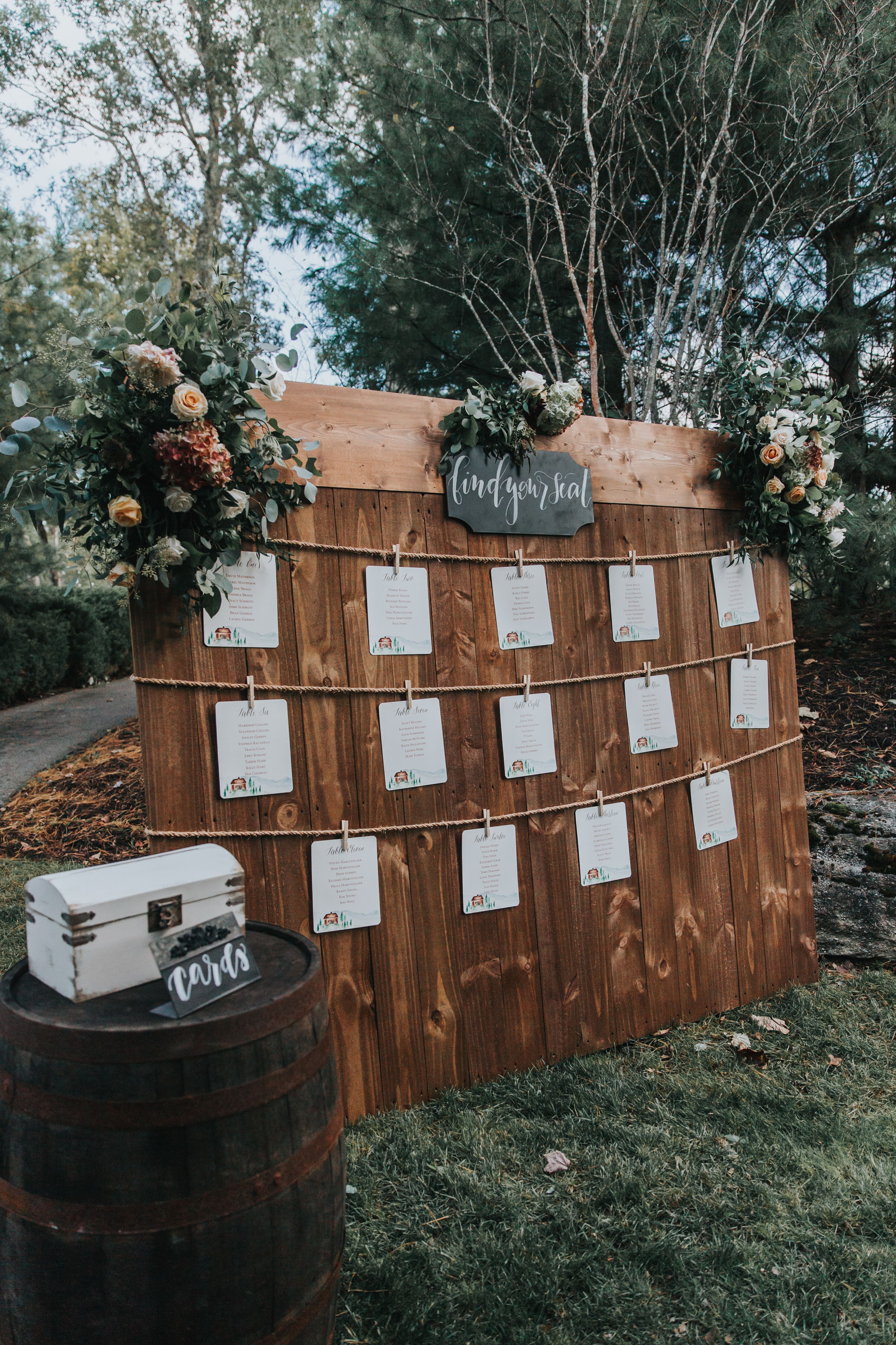 Rustic Seating Chart