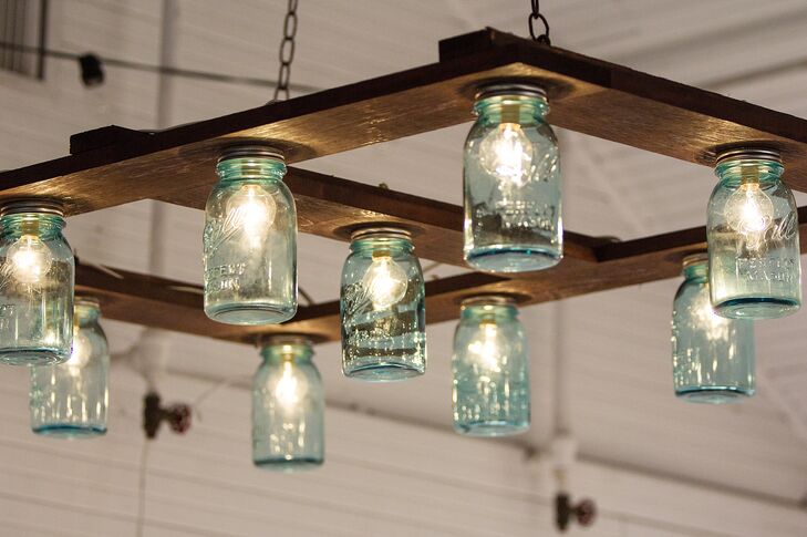 Hanging Mason Jar Light Fixture