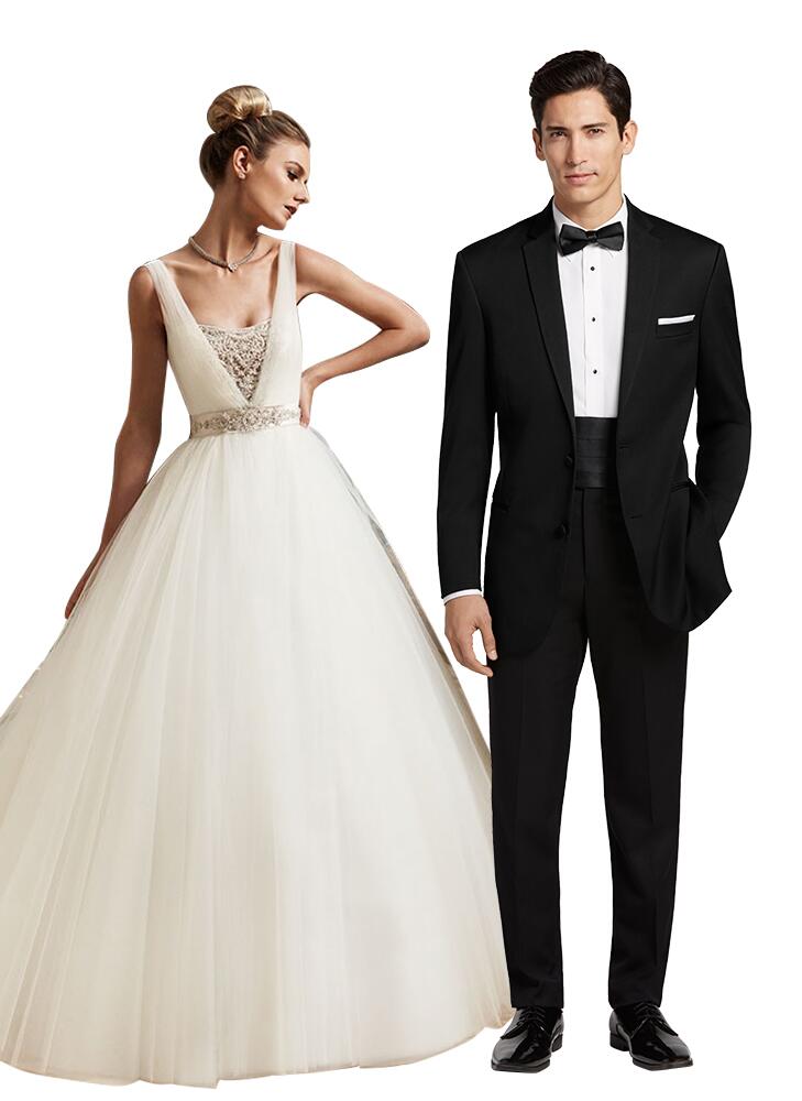 Tuxedo Wedding Dress 1