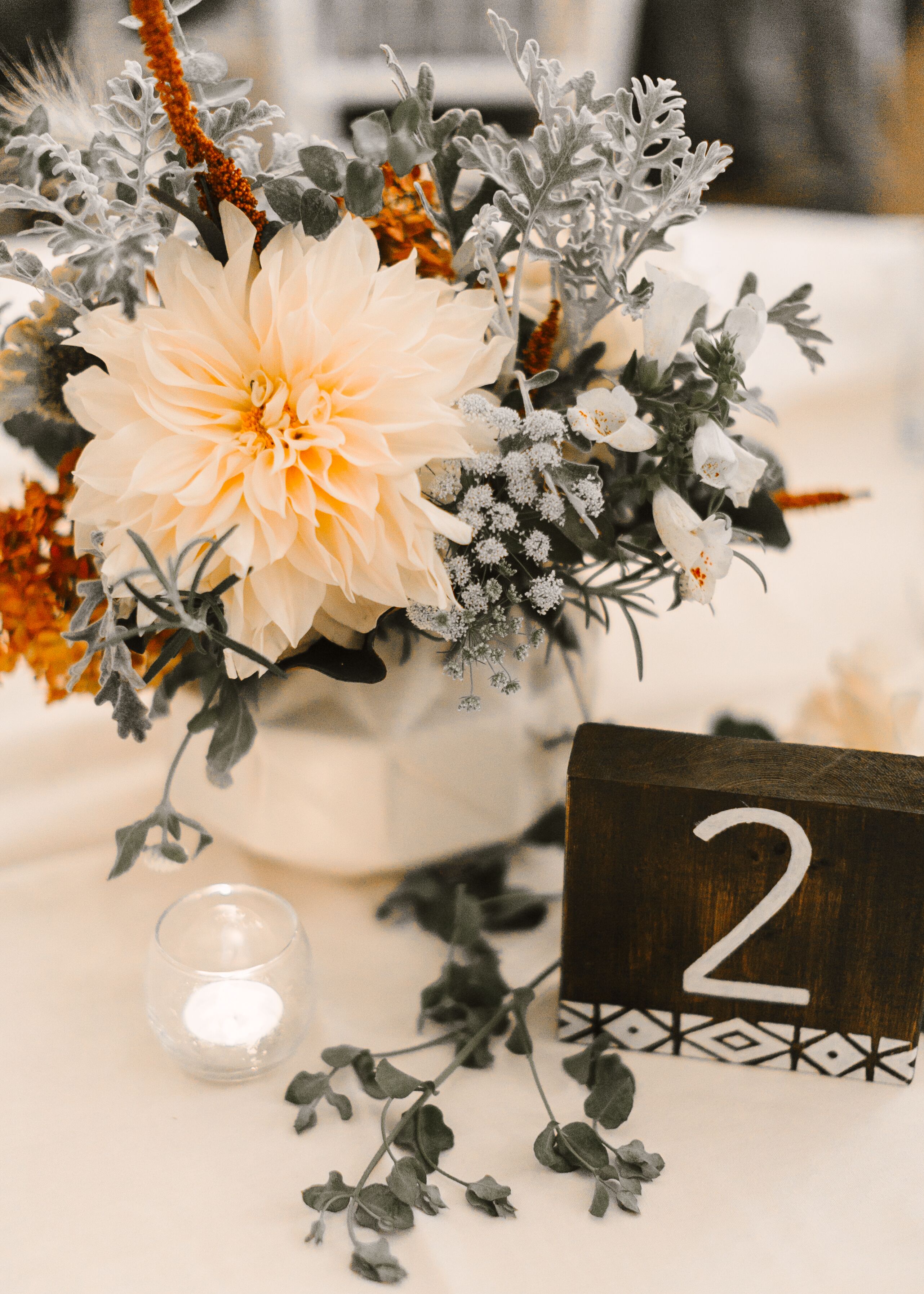 Modern Wood Table Numbers