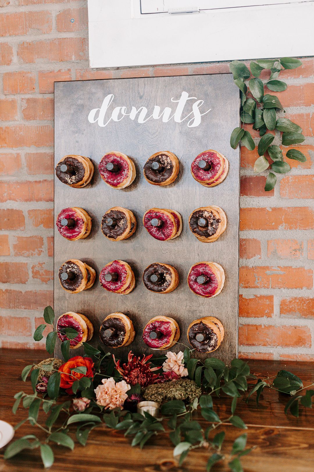 Donut Wall for Reception at Brick in San Diego, California