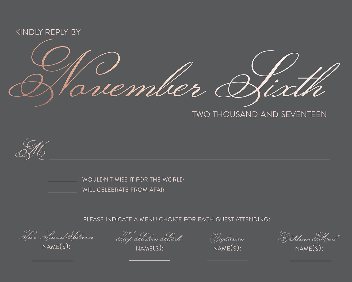 Wedding Rsvp Wording Ideas