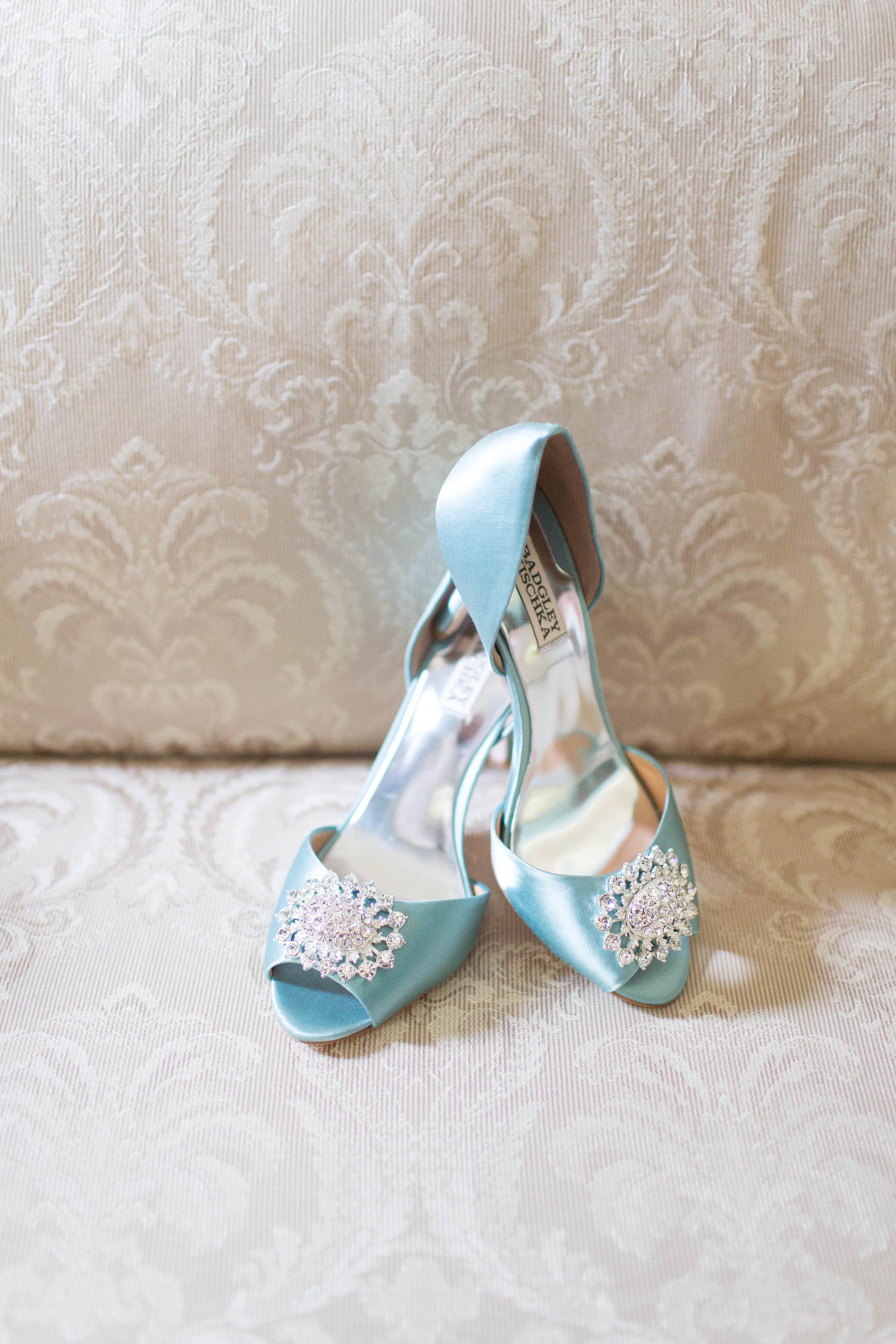 Pale Blue Badgley Mischka Heels