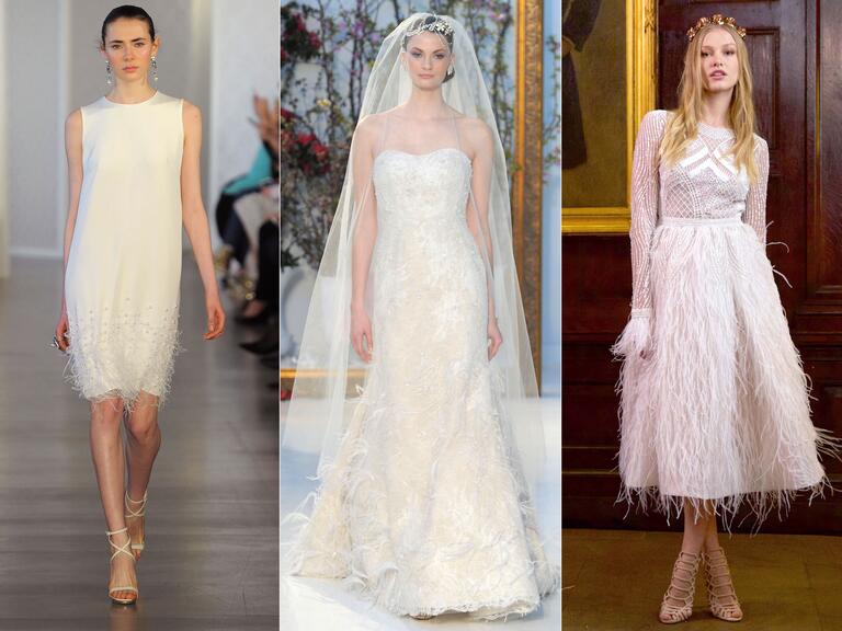 Oscar de la Renta wedding dress, Anne Barge wedding dress, Berta wedding dress