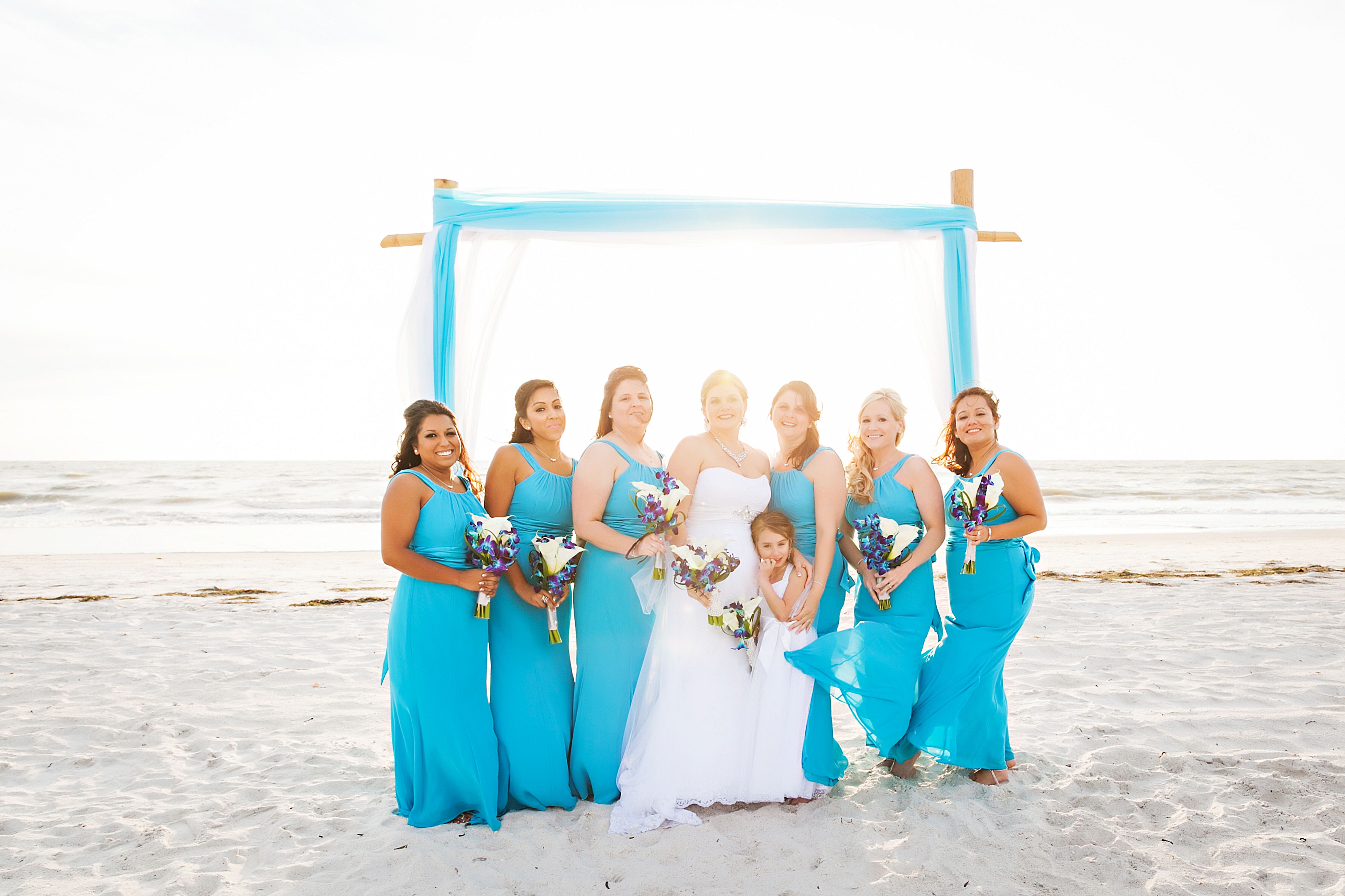 David s Bridal Malibu Blue Bridesmaid Dresses