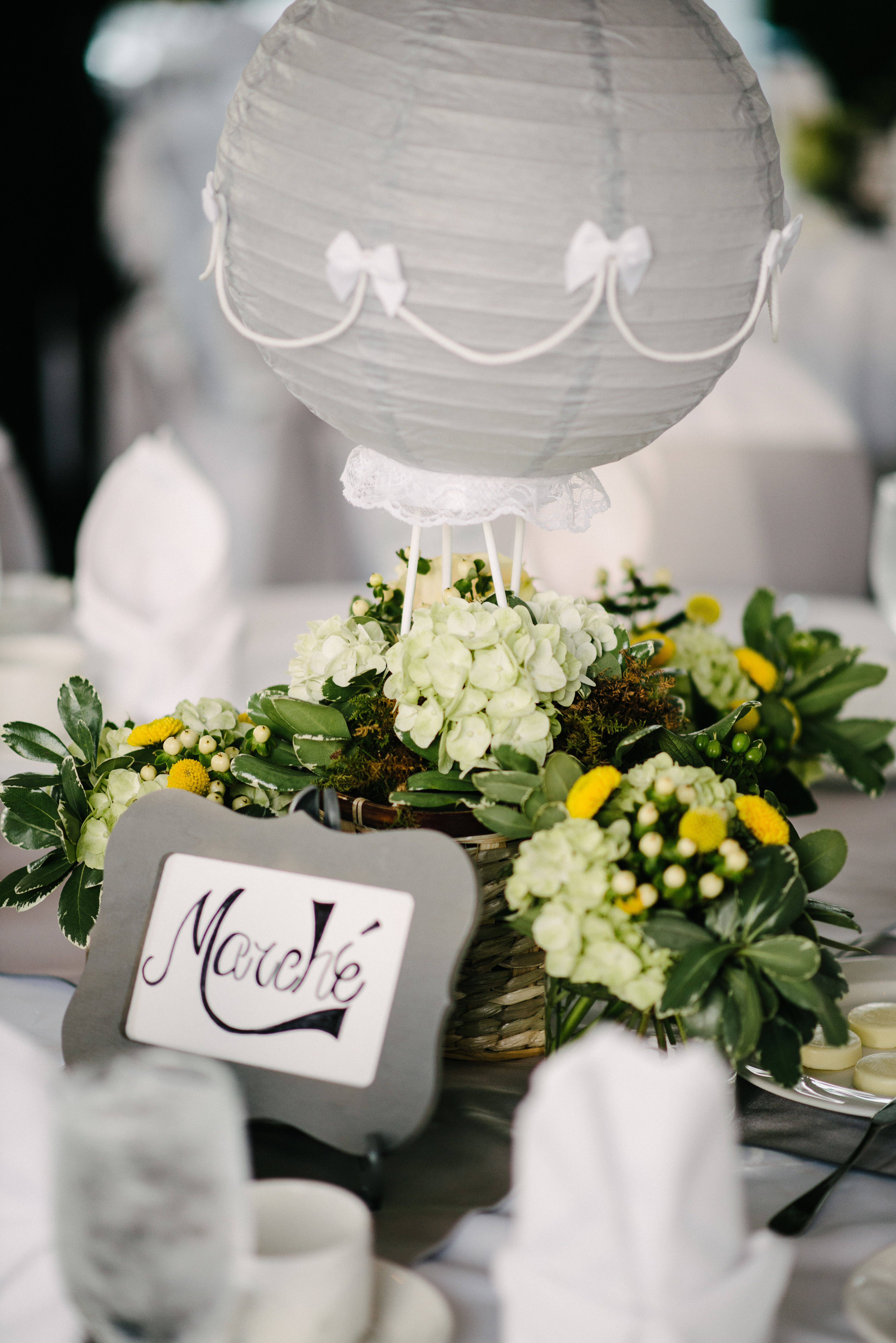 chinese lantern flower centerpiece