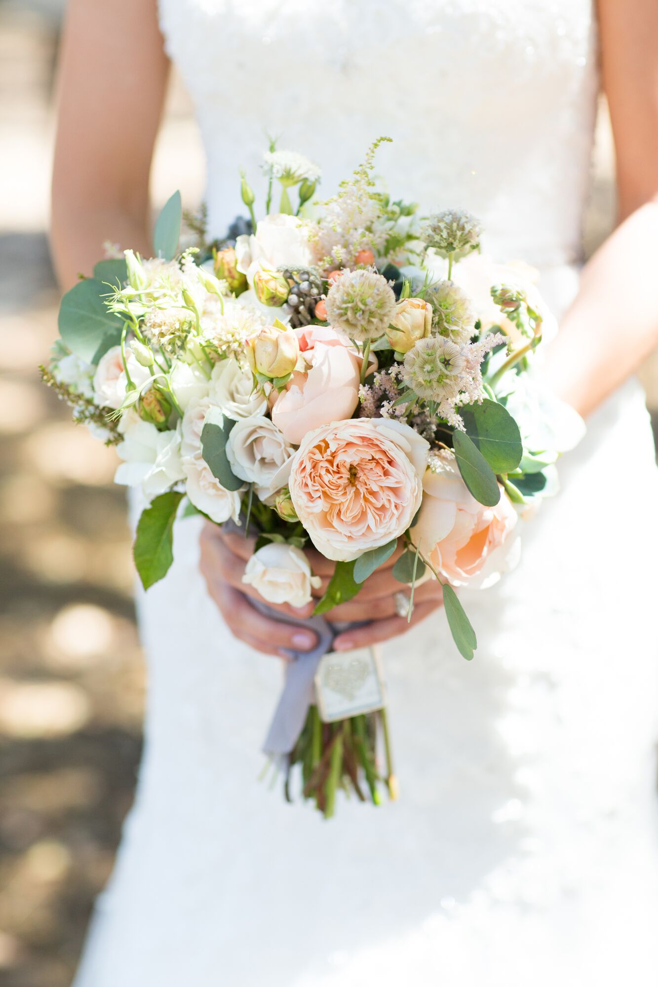 Rustic, Romantic Garden Rose Bouquet