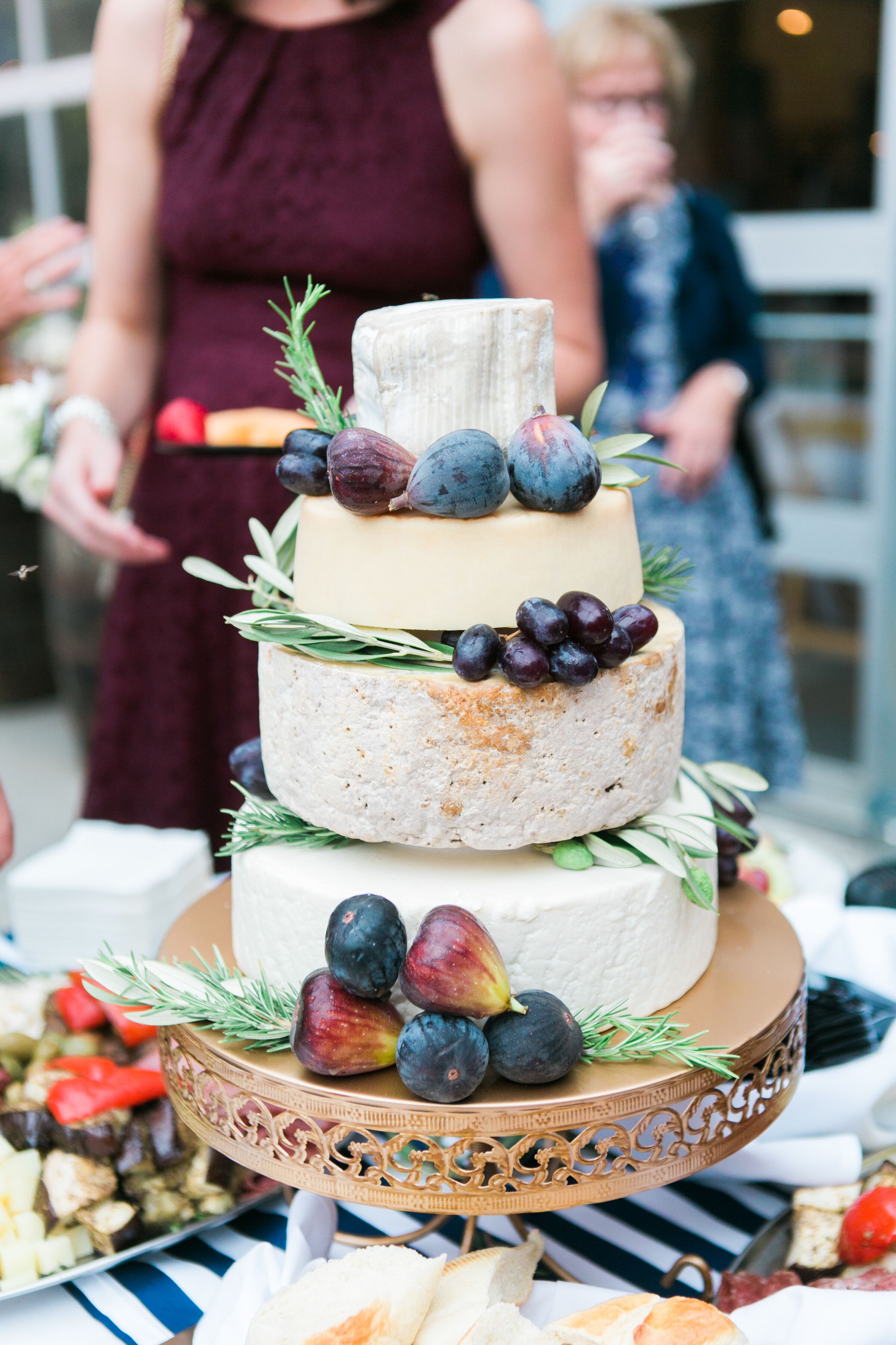 Tiered Cheese Wheel Cake