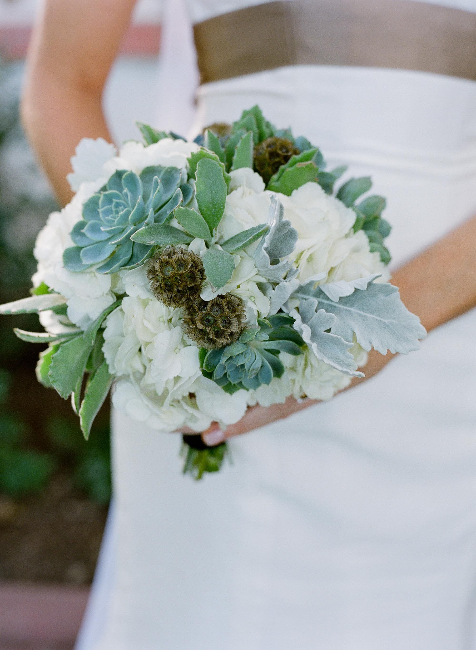 Succulent and Hydrangea Bridal Bouquet