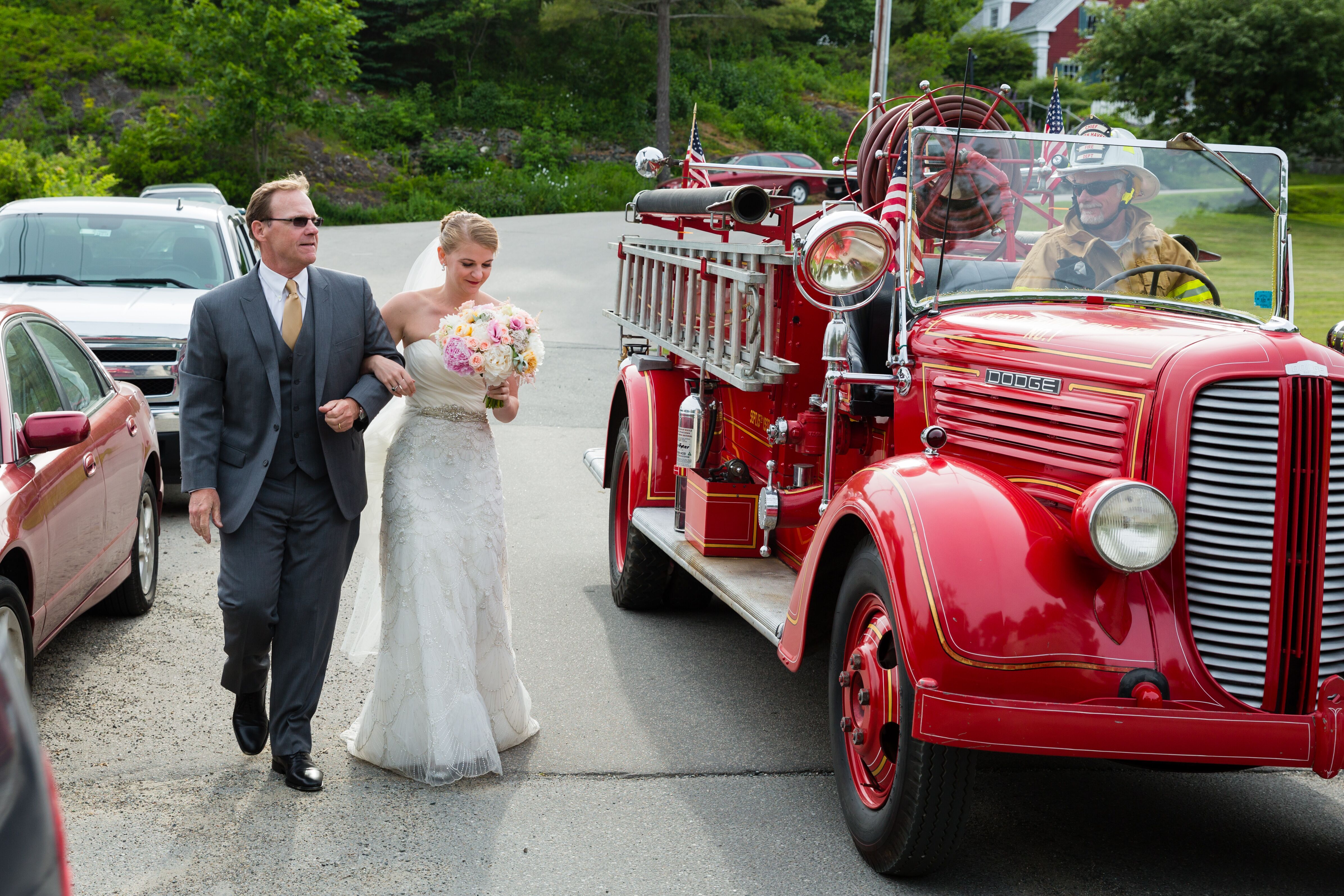 Rustic Maine Wedding, This old truck held a lot of old memo…