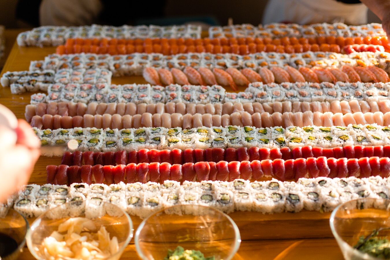 Lavish Appetizer Sushi Display