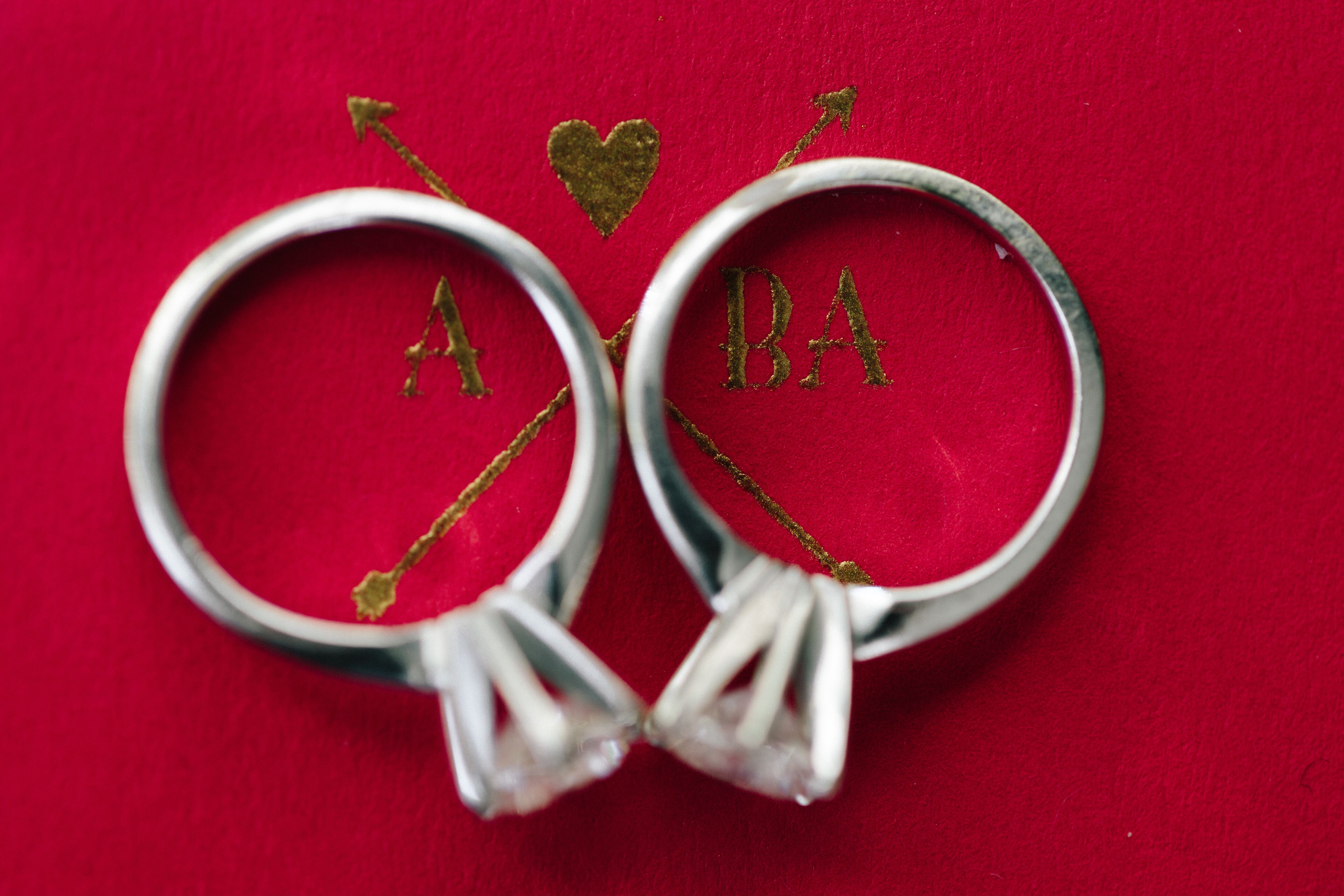 Matching White Gold Engagement Rings