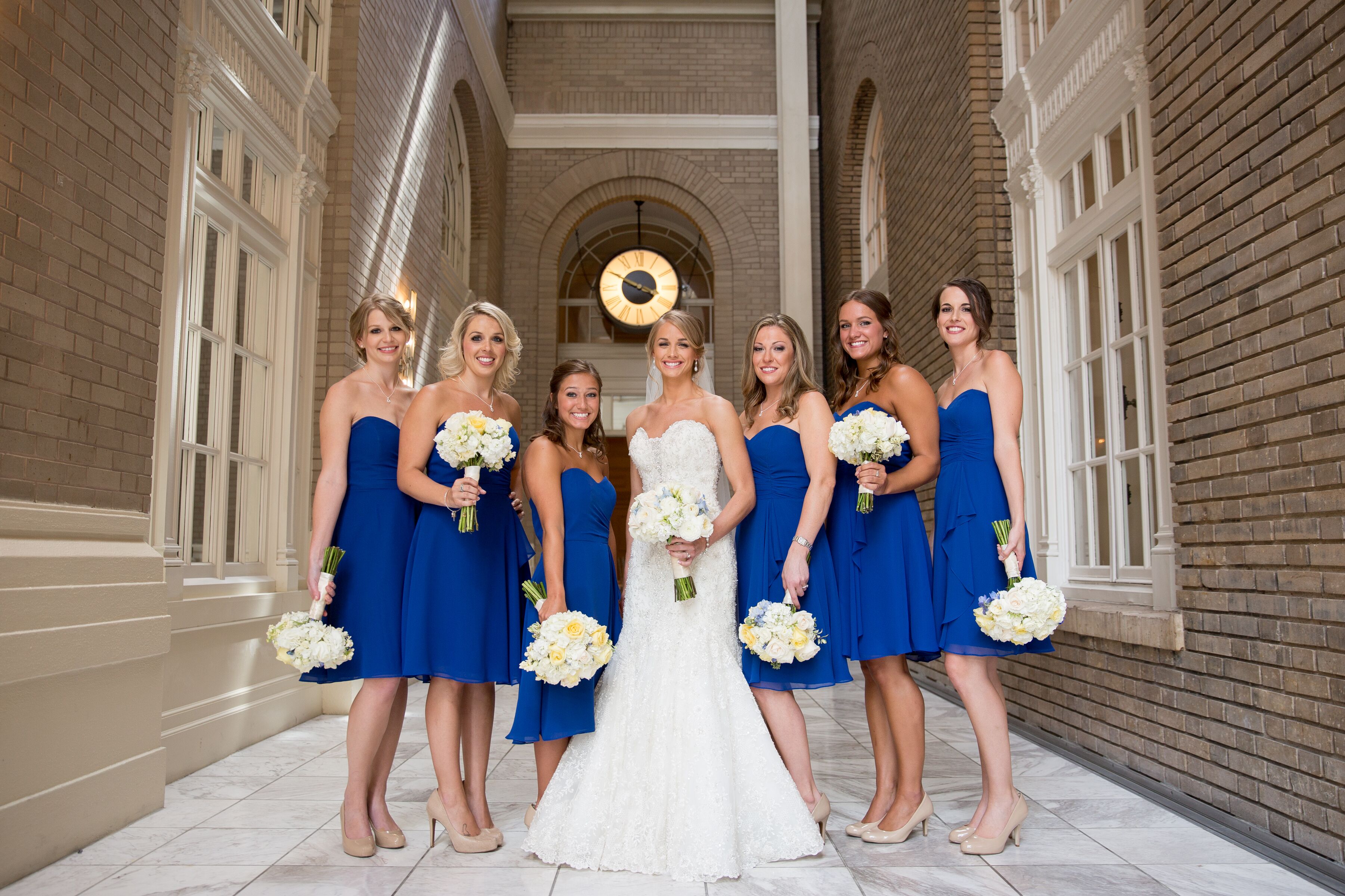 Royal blue maid clearance of honor dresses