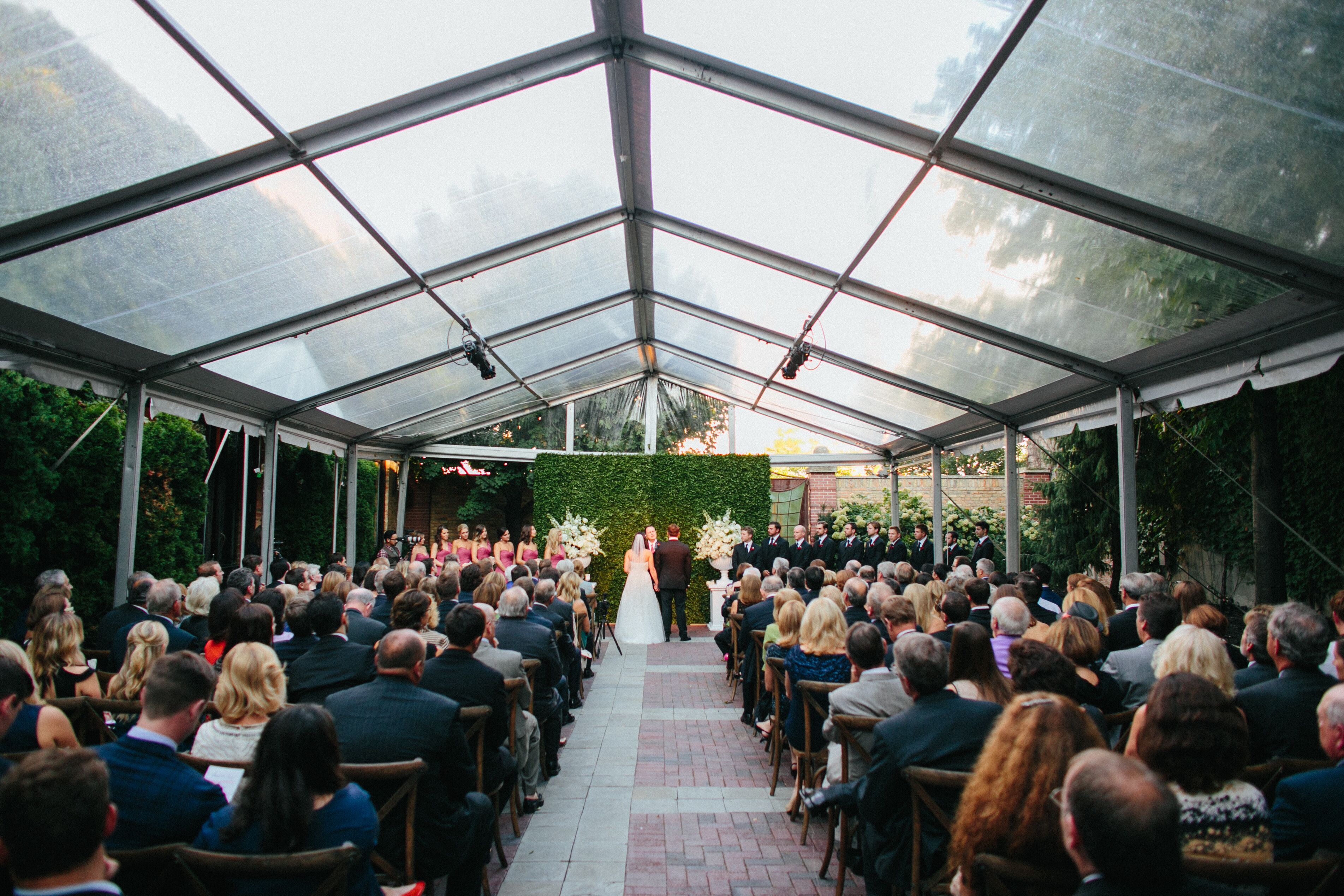 Covered Wedding Reception at Chicago Illuminating Company