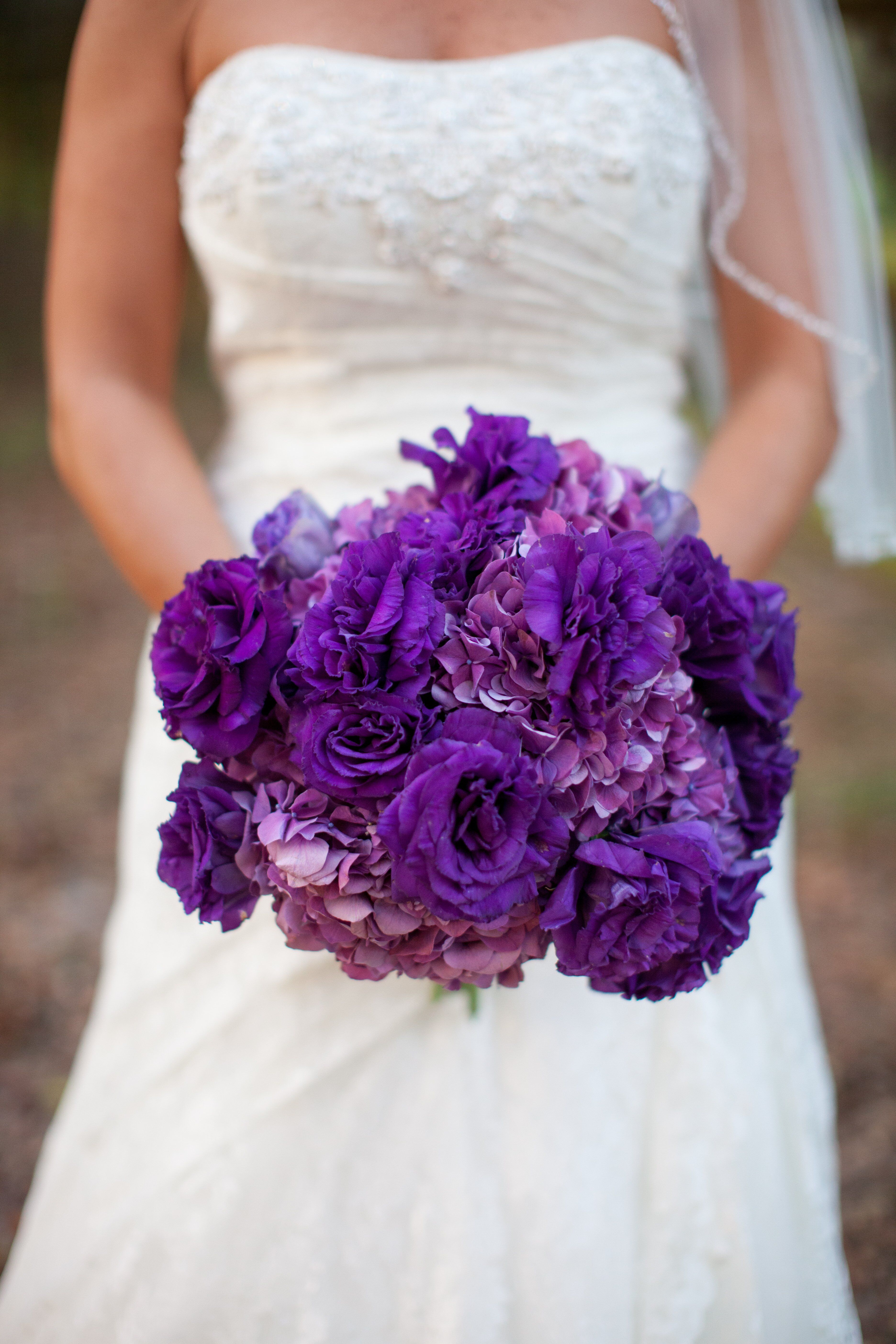 Purple Bridal Bouquet