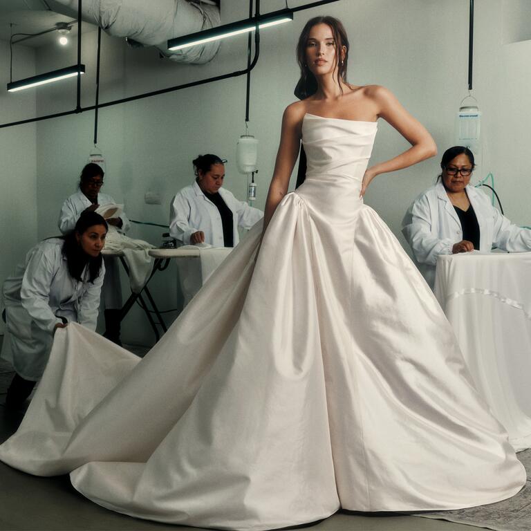 coming to america wedding dress designer The Bride Wore a Custom Christopher John Rogers Gown to Her New Year's Eve  Wedding in Brooklyn