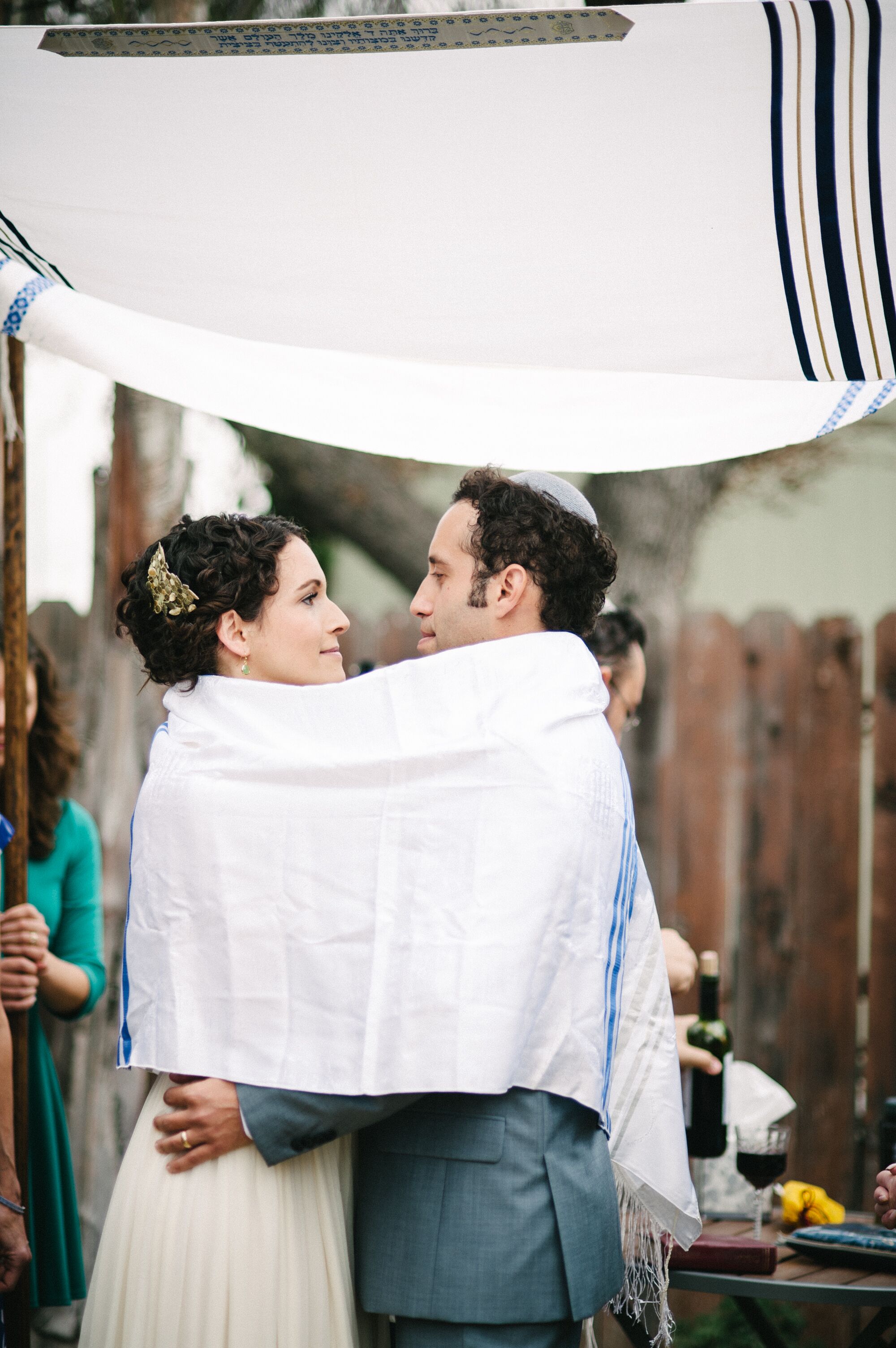 White and Blue Chuppah