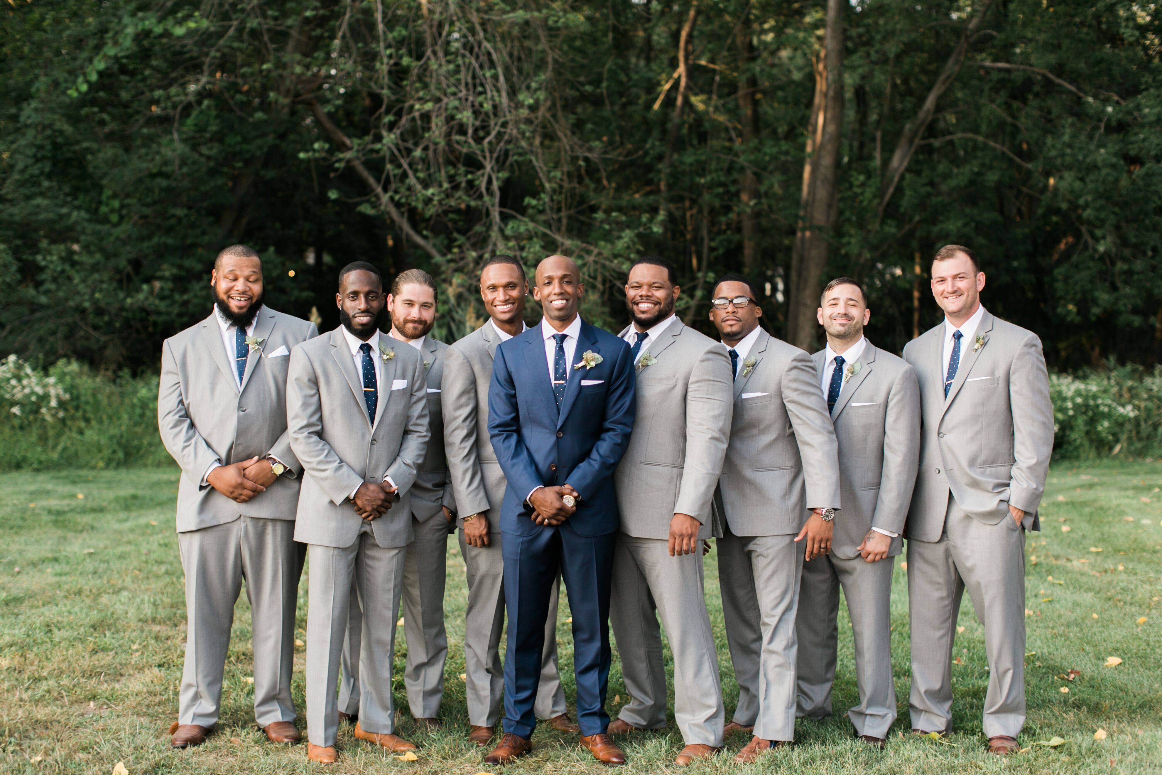 Gray 2025 groomsmen attire