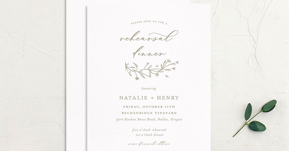 22 Rehearsal Dinner Invitations Every Guest Will Love