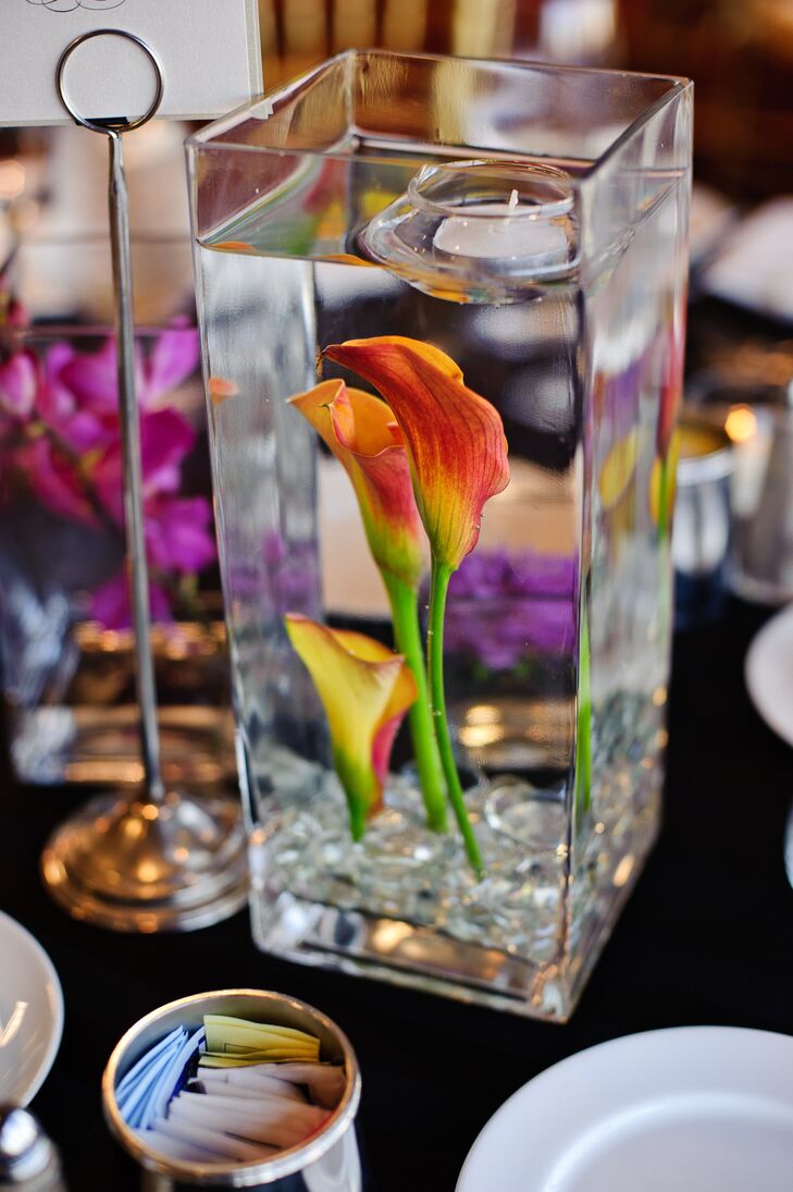 Submerged Calla Lily Centerpiece