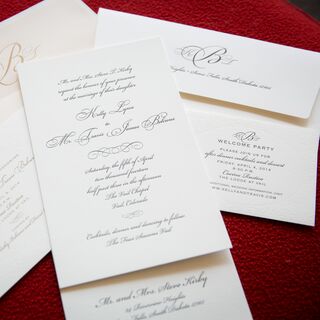 Classic wedding invitations cheap