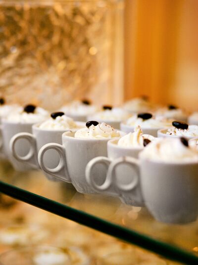 Coffee desserts for a fun wedding reception idea