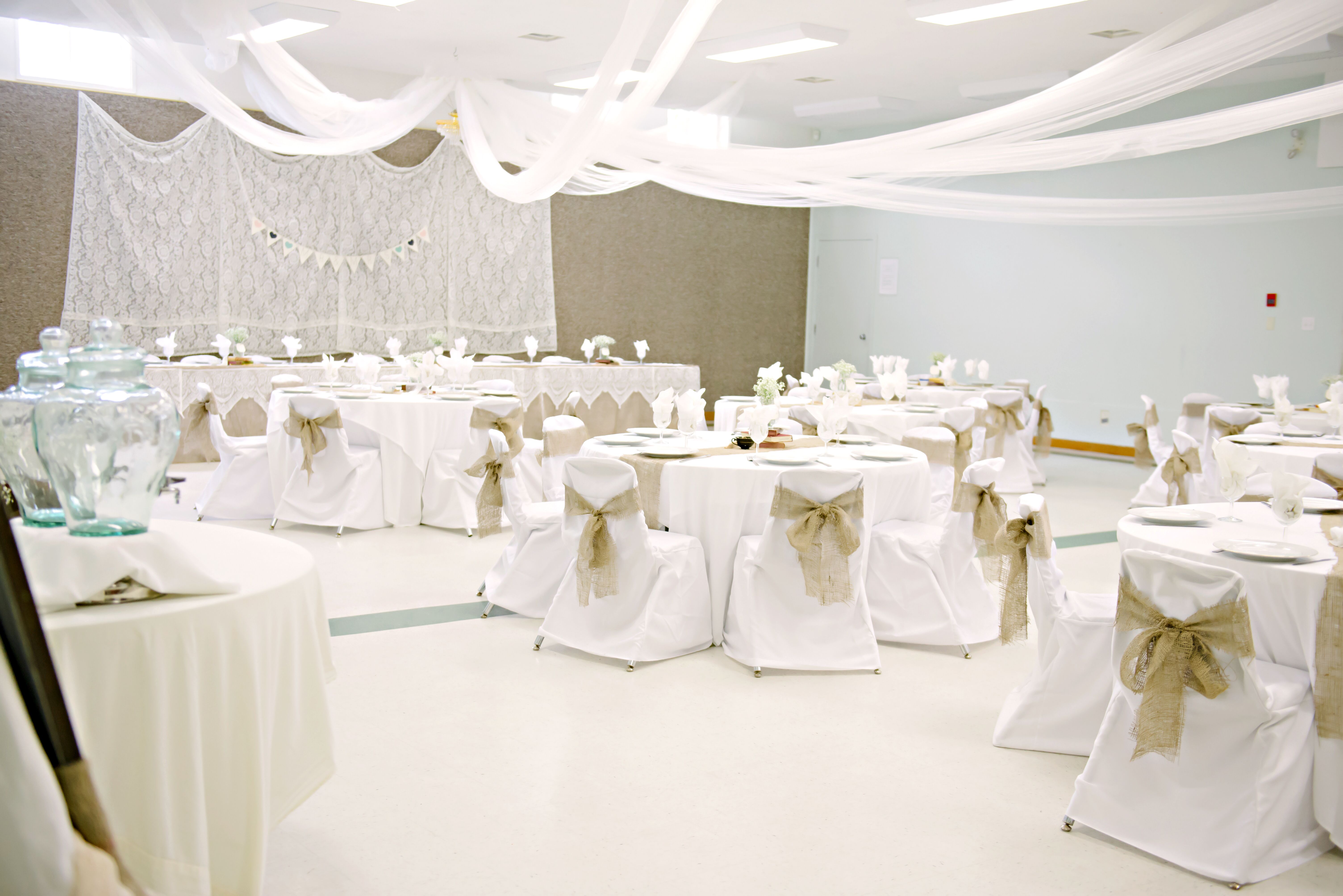 Rustic Ivory Wedding Reception