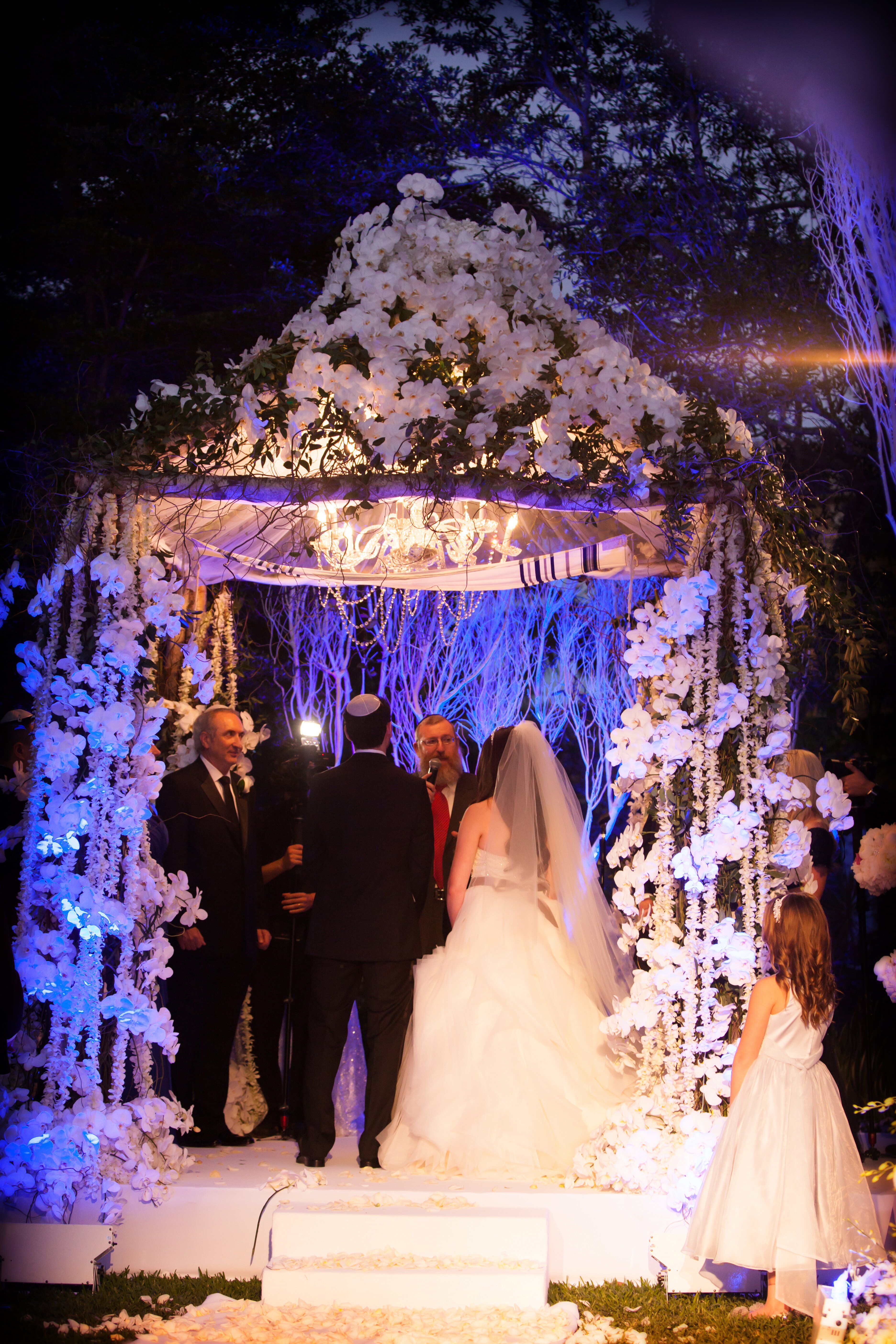 Orchid Decorated Huppah