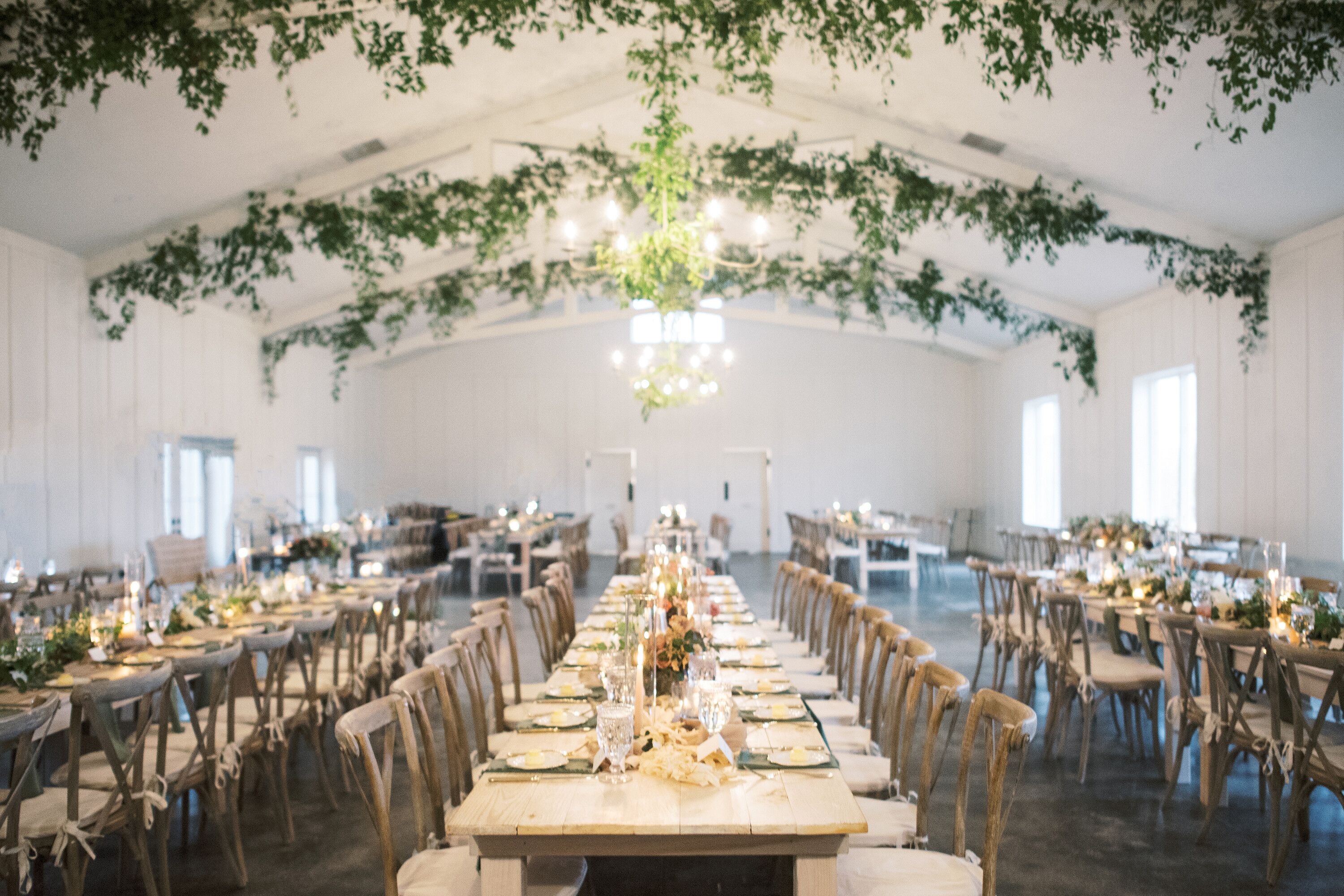 Romantic Foliage-Filled Wedding Reception