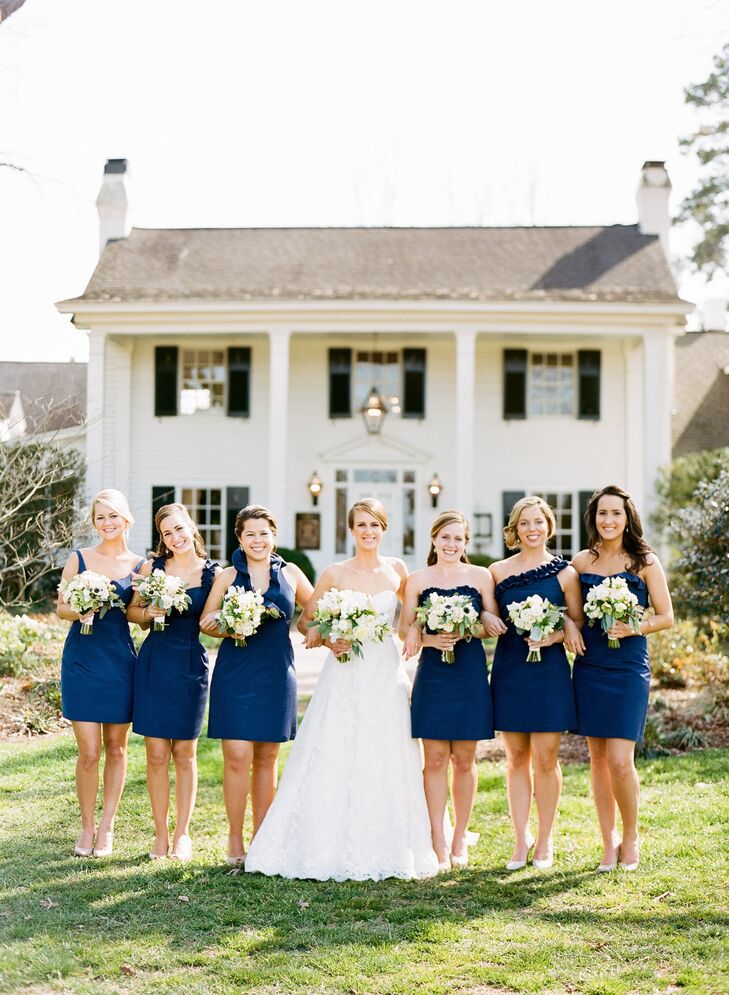  Deep  Blue  Bridesmaid  Dresses 