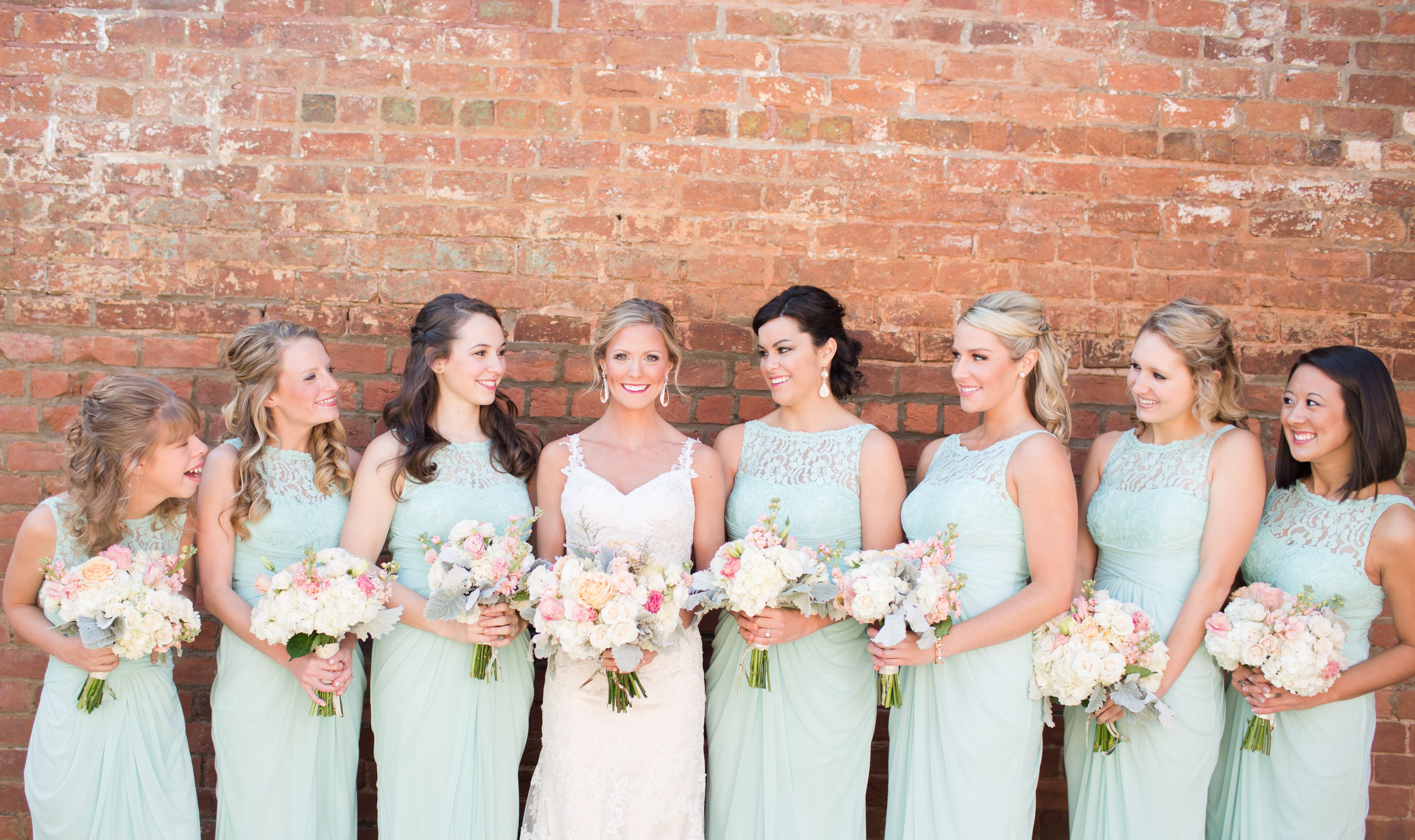 David's bridal mint sales bridesmaid dress