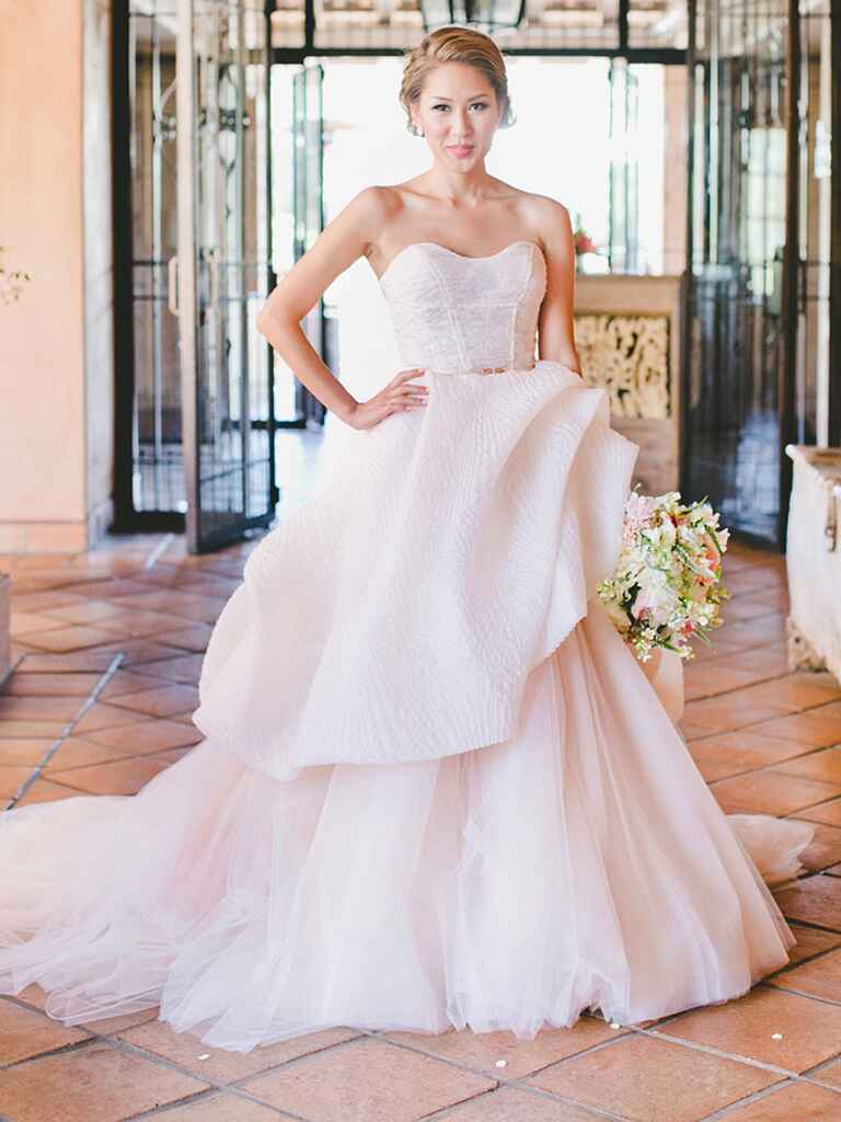The Prettiest Blush and Light Pink Wedding Gowns