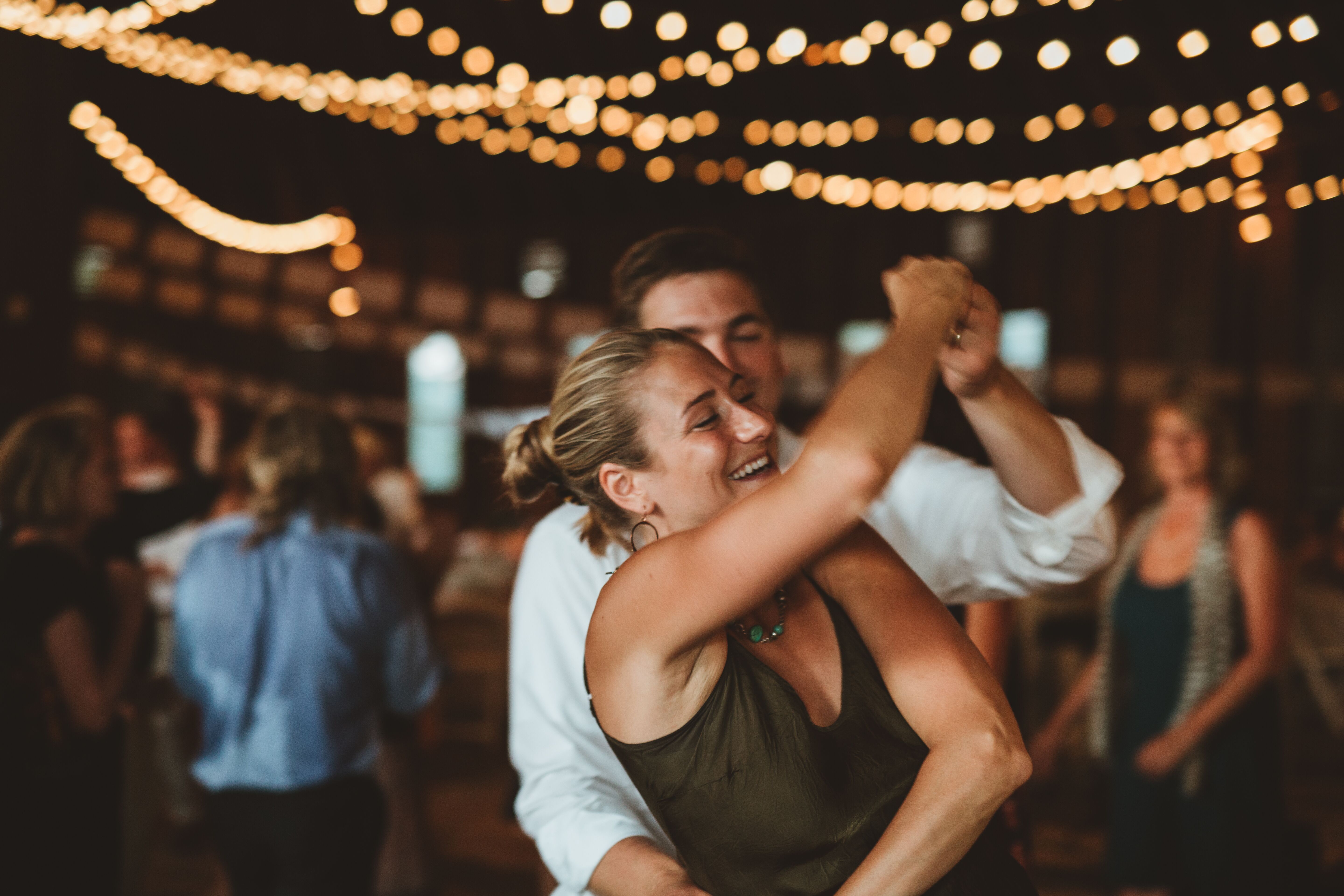 String Lights During Reception