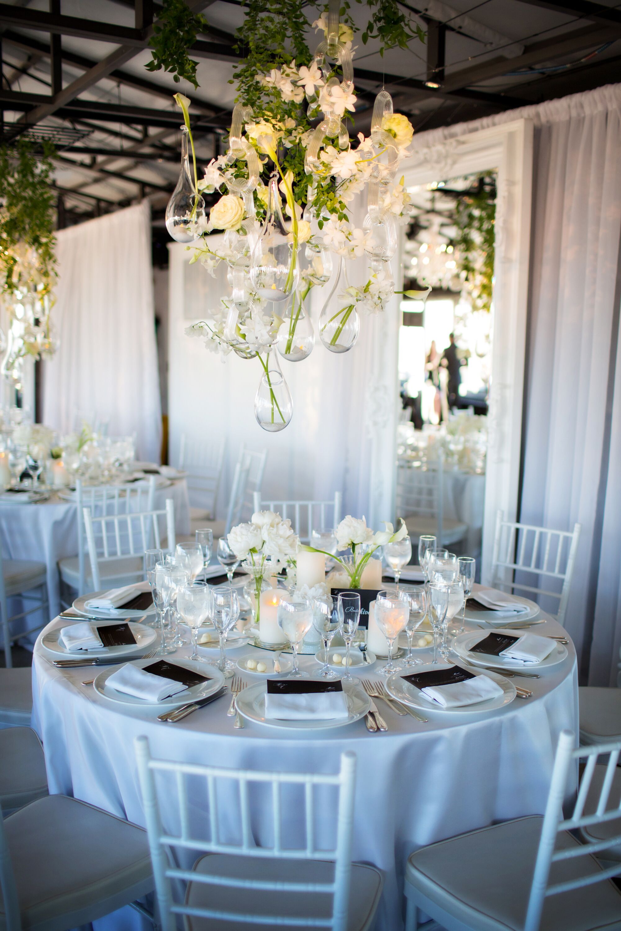 Modern Suspended Chandelier Centerpieces