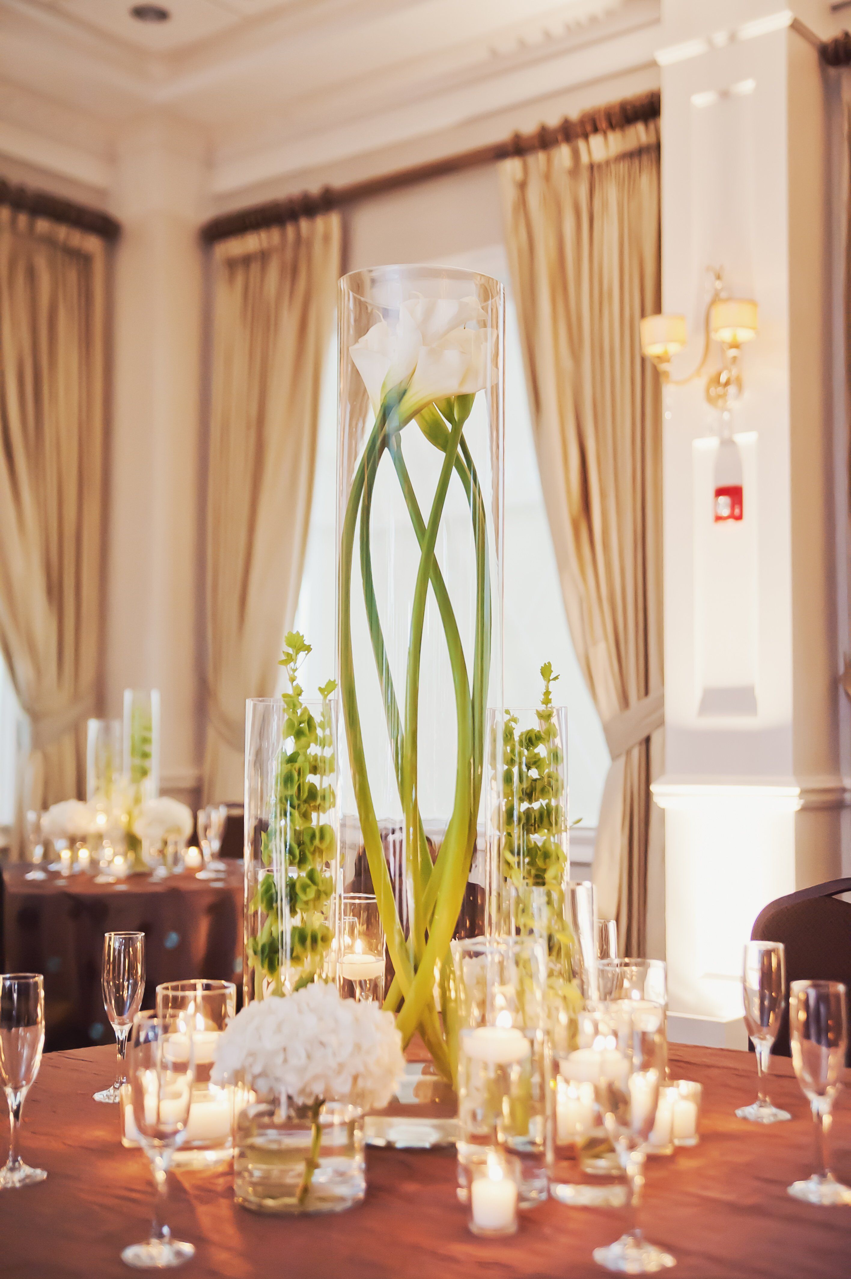 Tall Calla Lily Centerpieces