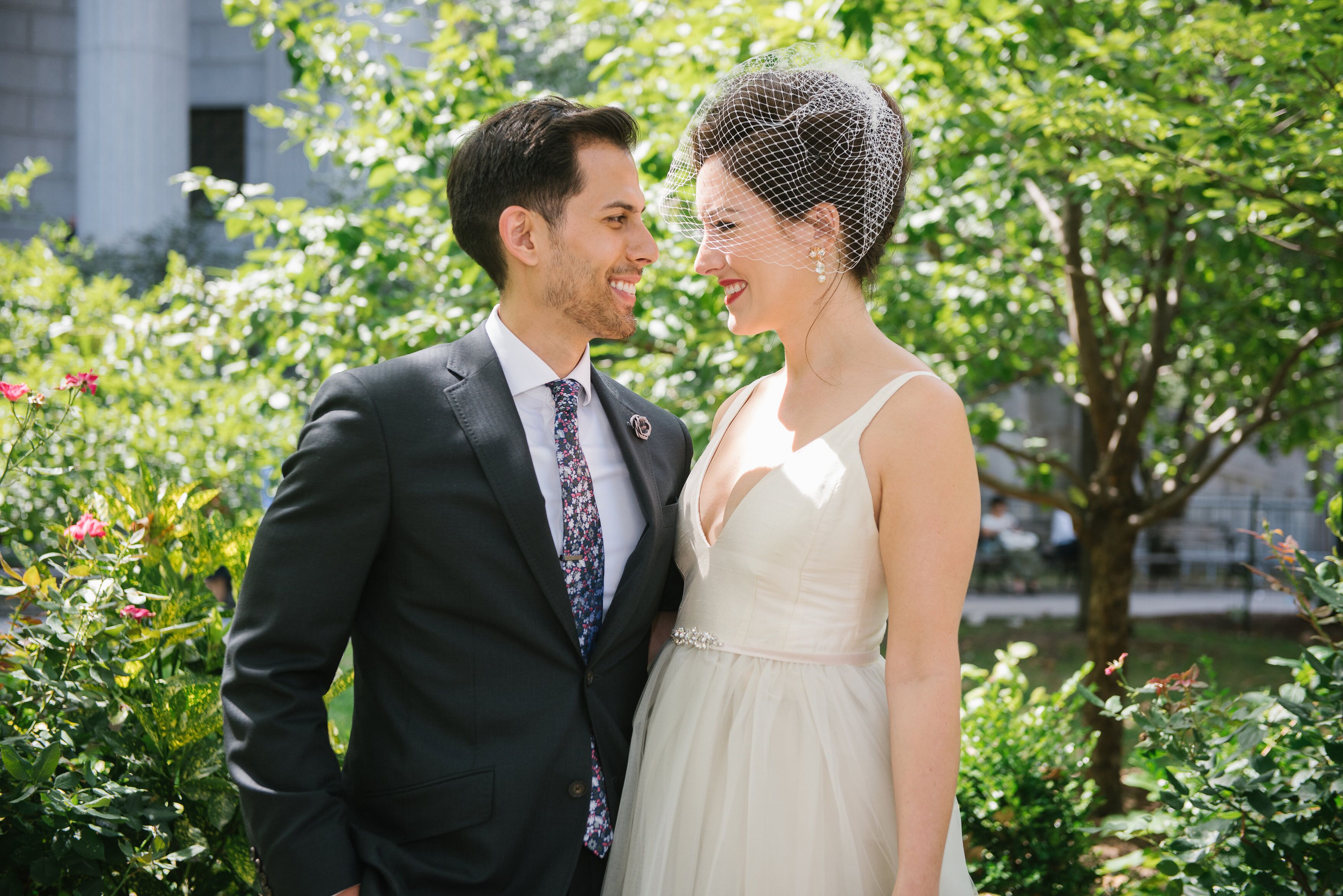 city hall wedding veil