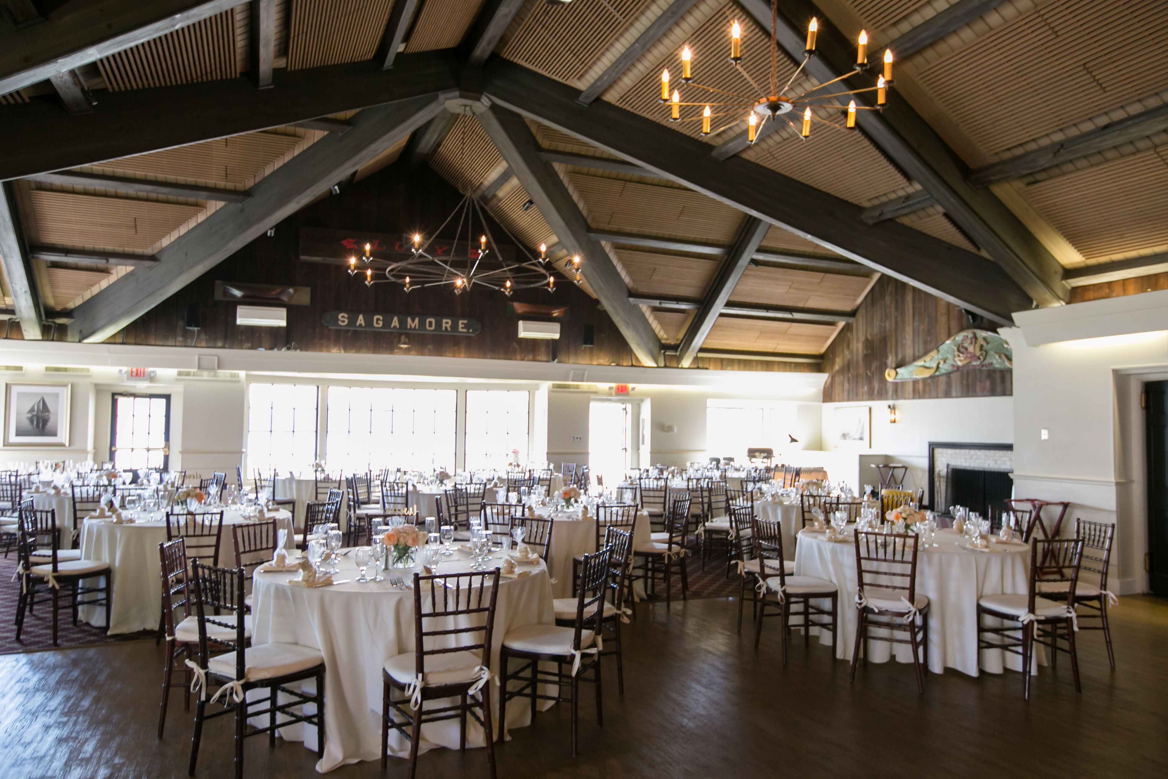  Indoor  Reception  at Mystic Seaport River Room at Latitude 