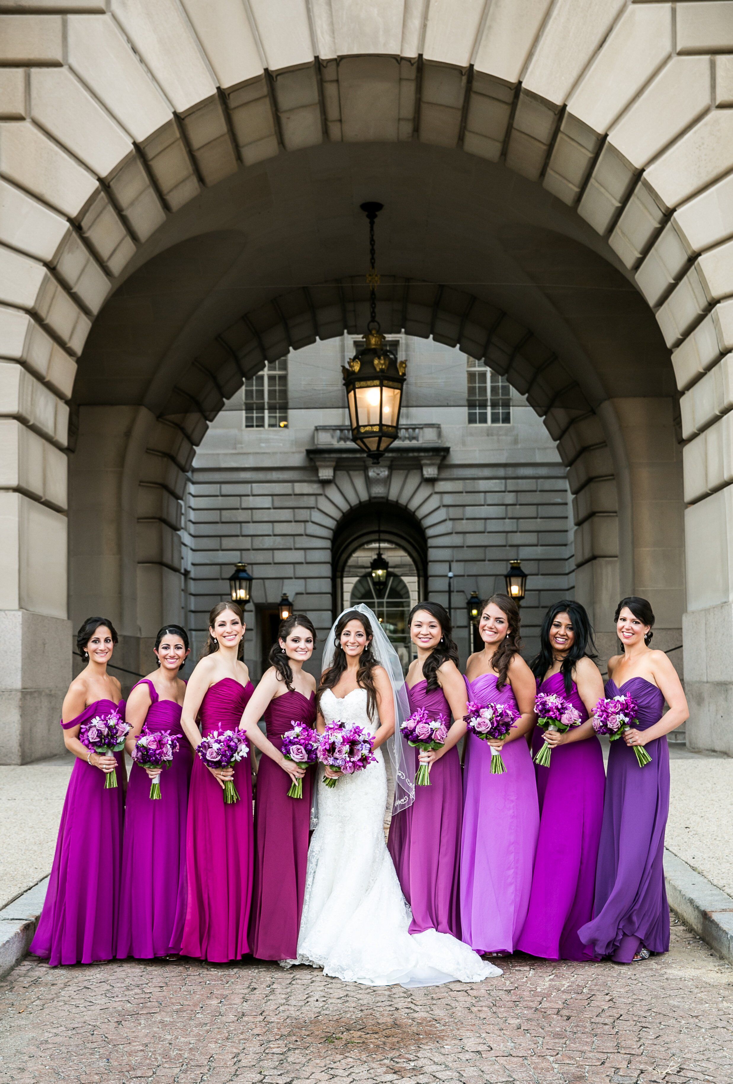 Purple bridesmaid dresses on sale cheap