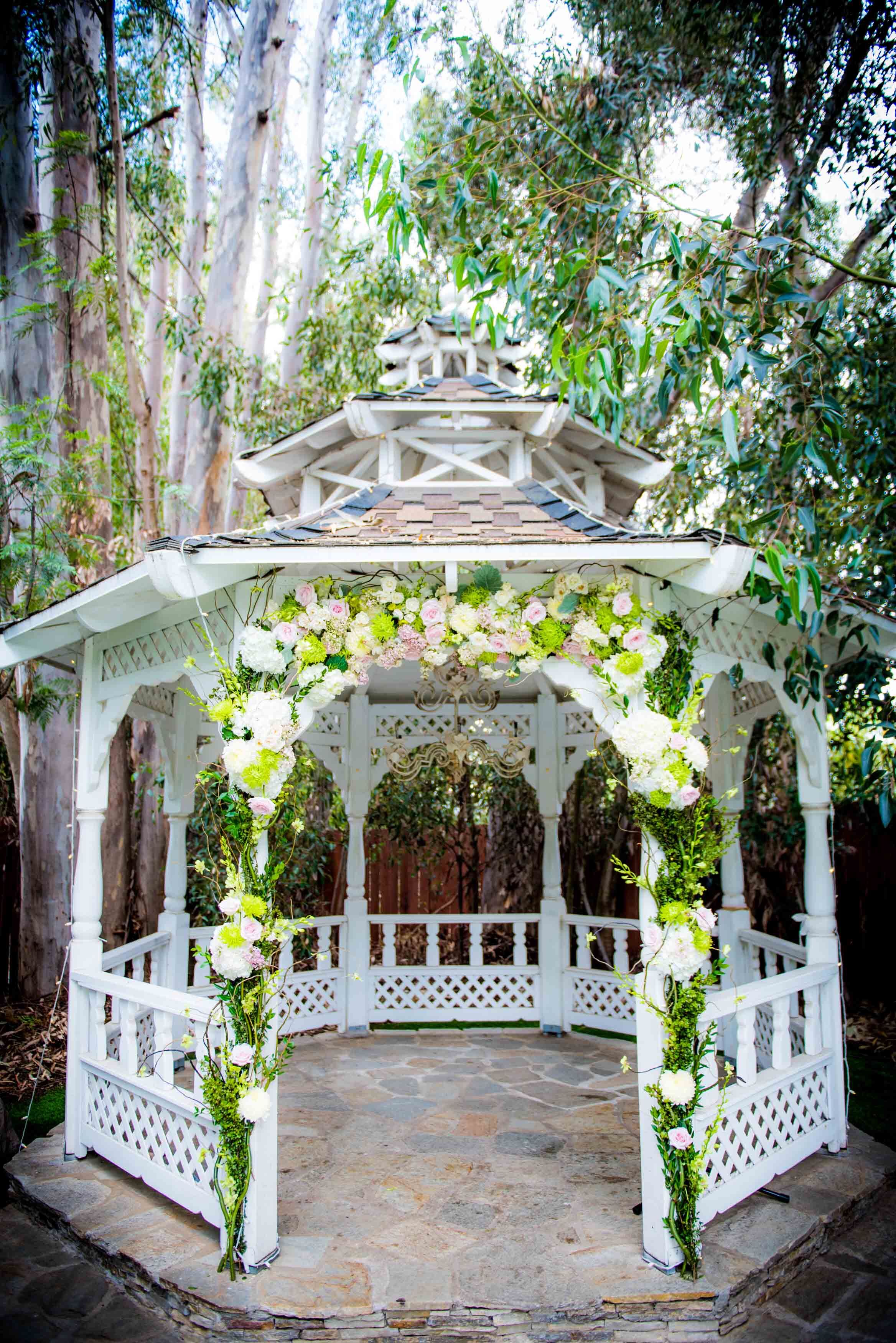 Pastel Flower  Arrangement  Wedding  Gazebo  Arch