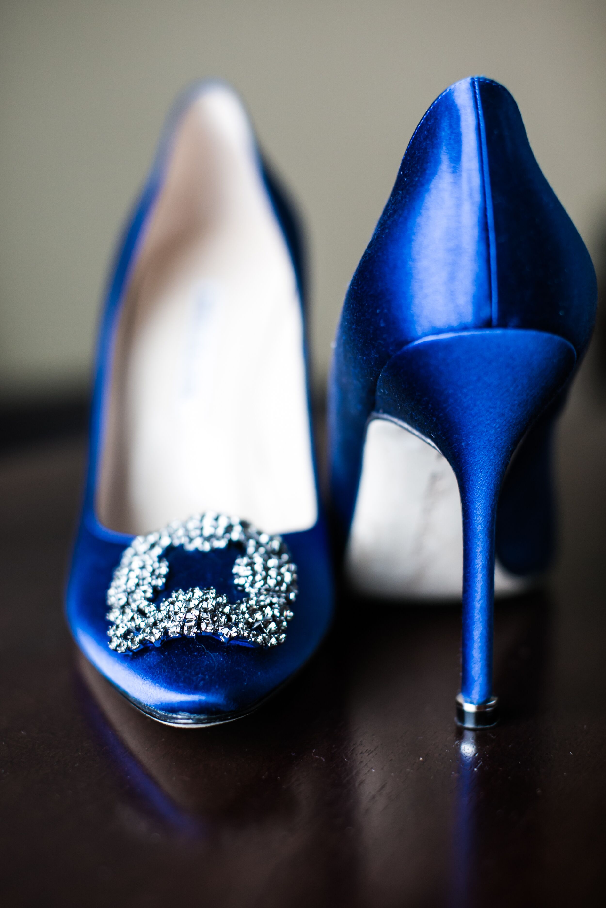 Manolo Blahnik Blue High Heels