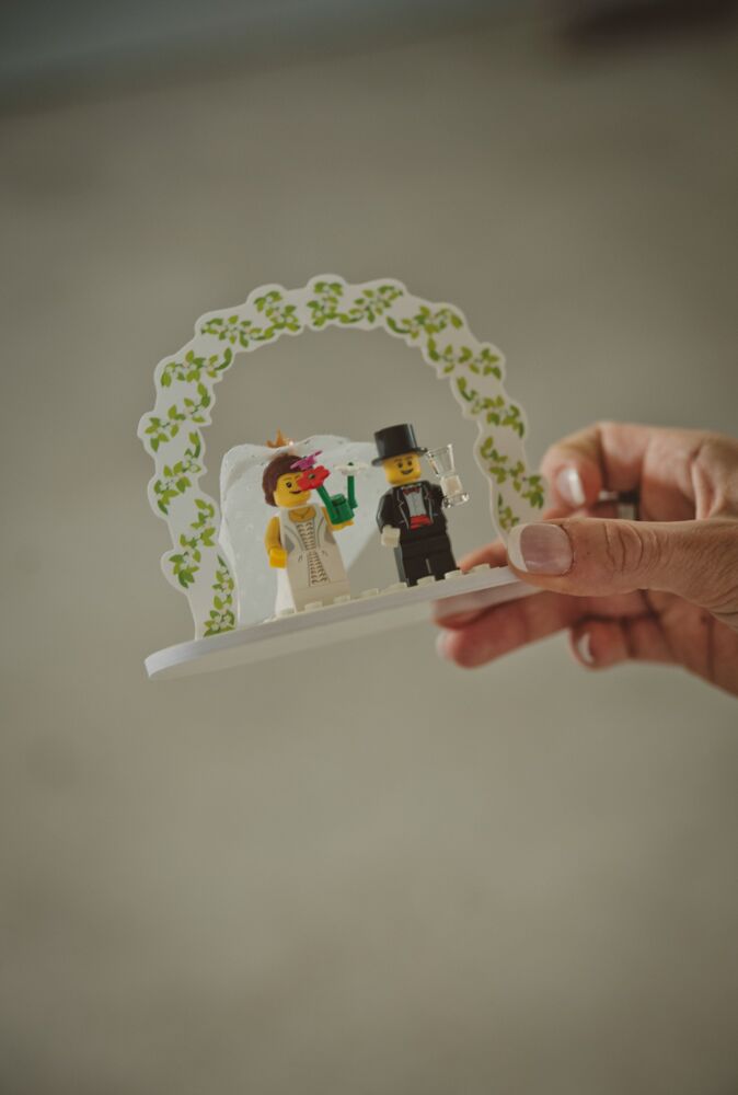 Whimsical Lego Cake Topper