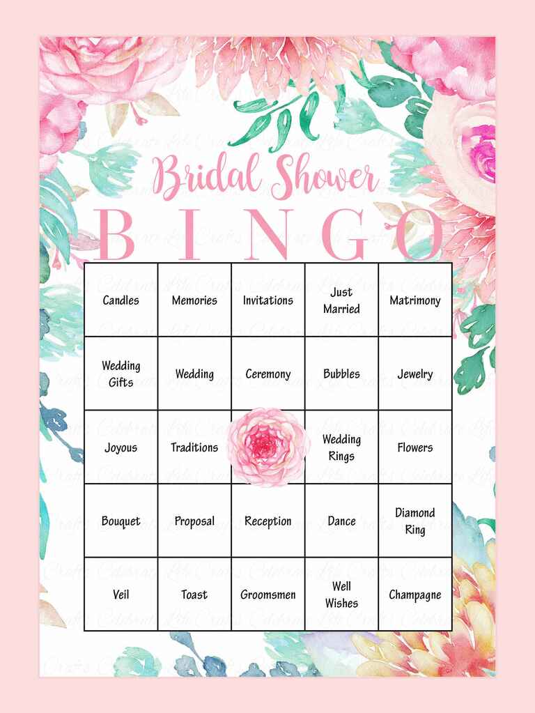 Bridal Shower Bingo Ideas