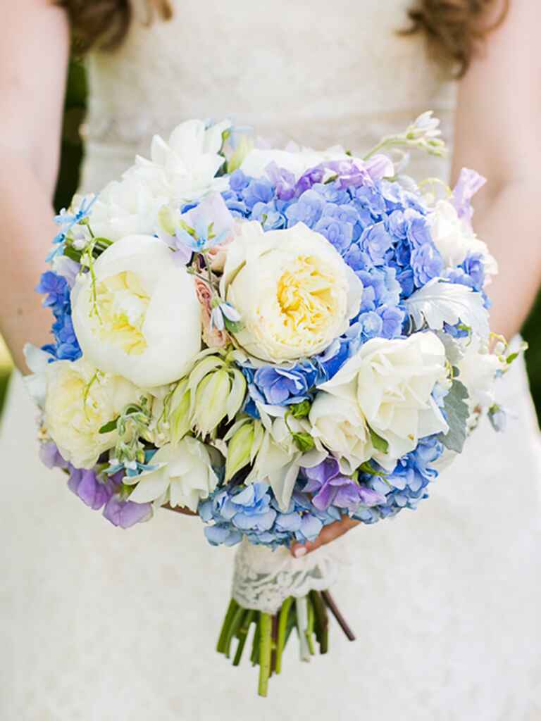 The Best Blue Wedding Flowers (and 16 Gorgeous Blue Bouquets)