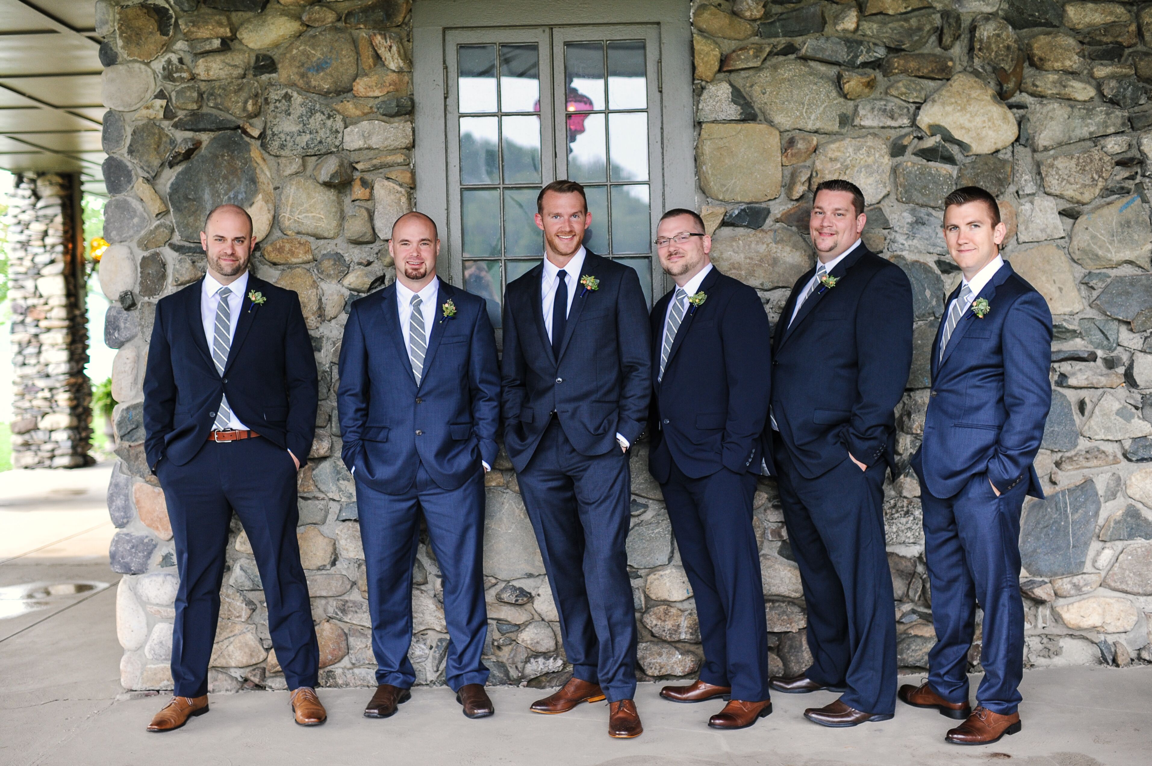 brown dress shoes navy suit