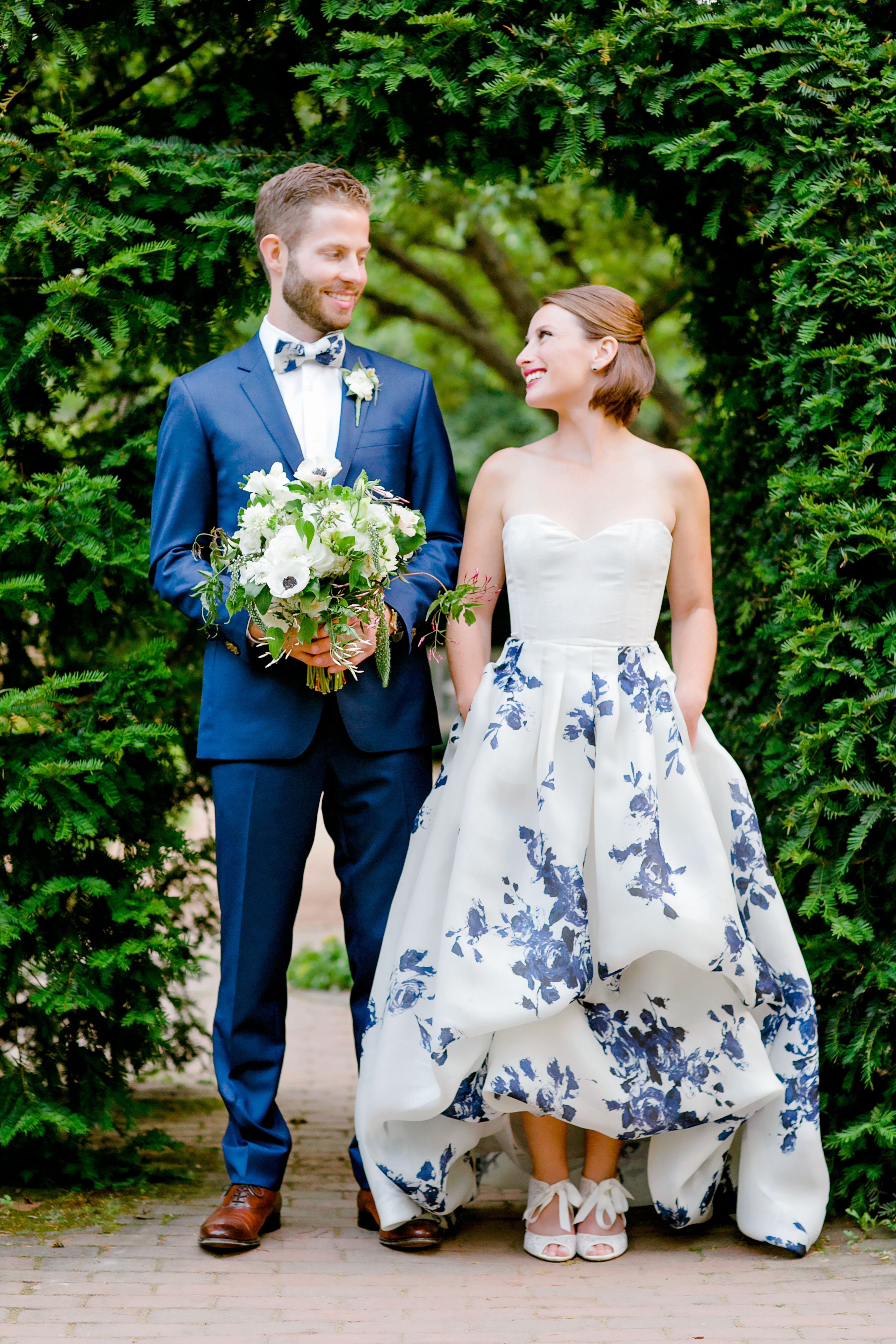 Garden-Inspired Wedding Attire