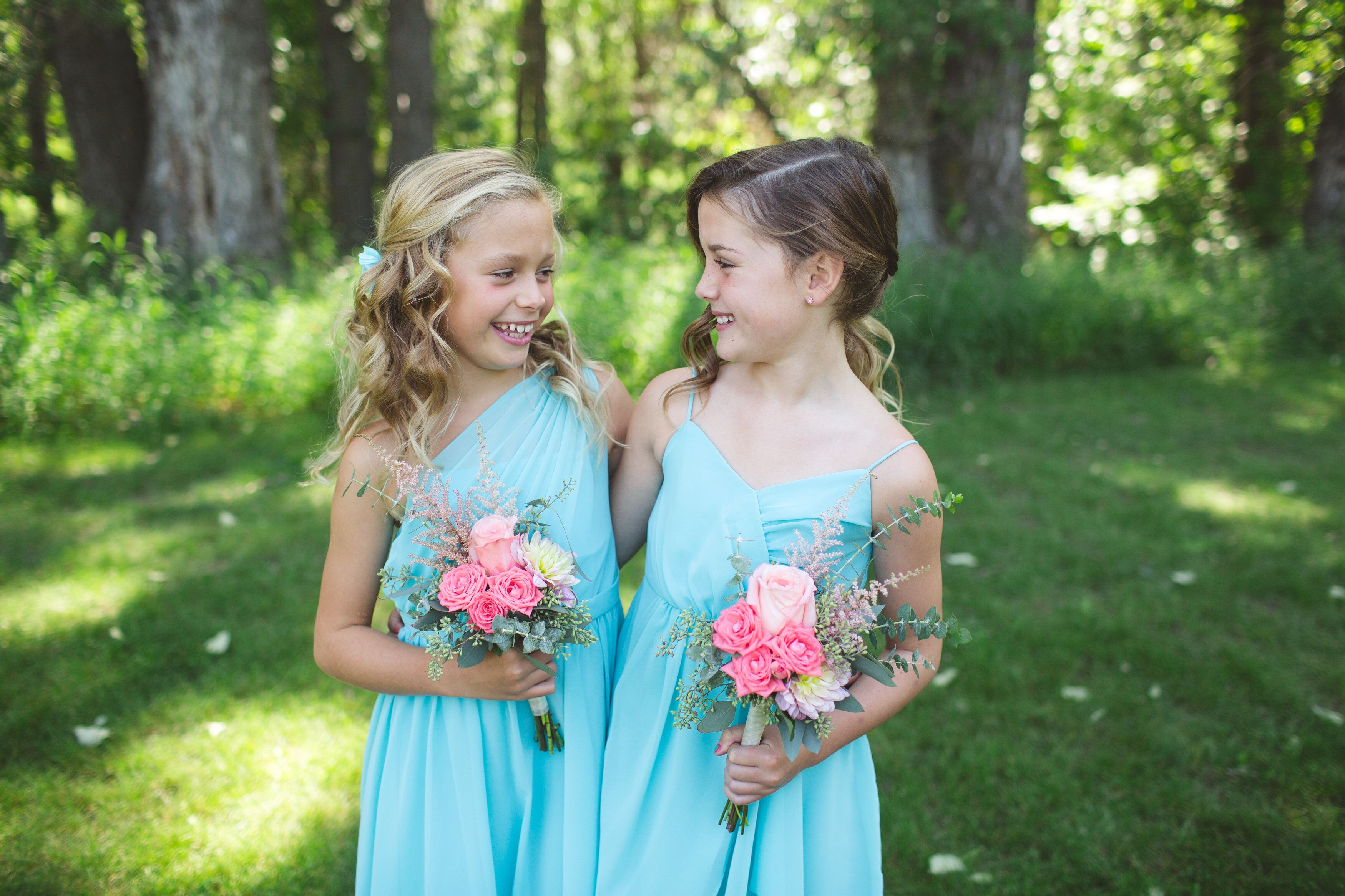 Blue hotsell flower girl